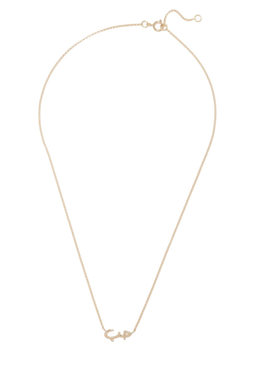 Hob Necklace, 18k Yellow Gold & Diamond