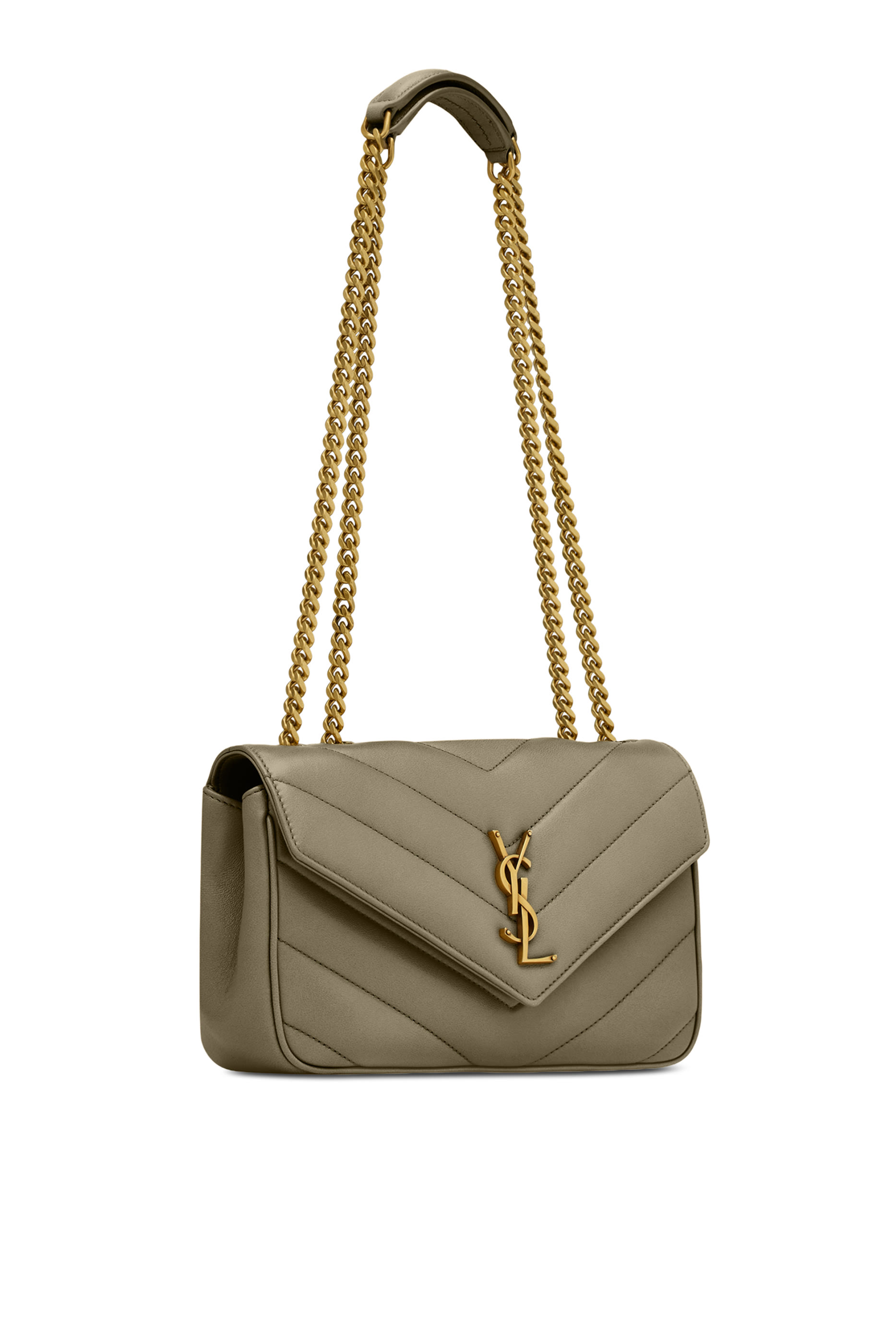  Loulou Small Chain Bag In Matelass&eacute; Lambskin