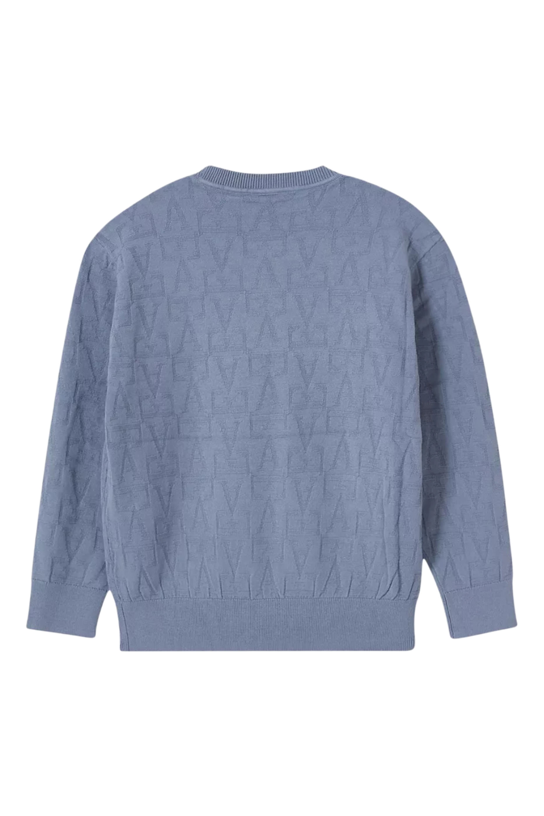 Kids Embossed Logo Pattern Pullover