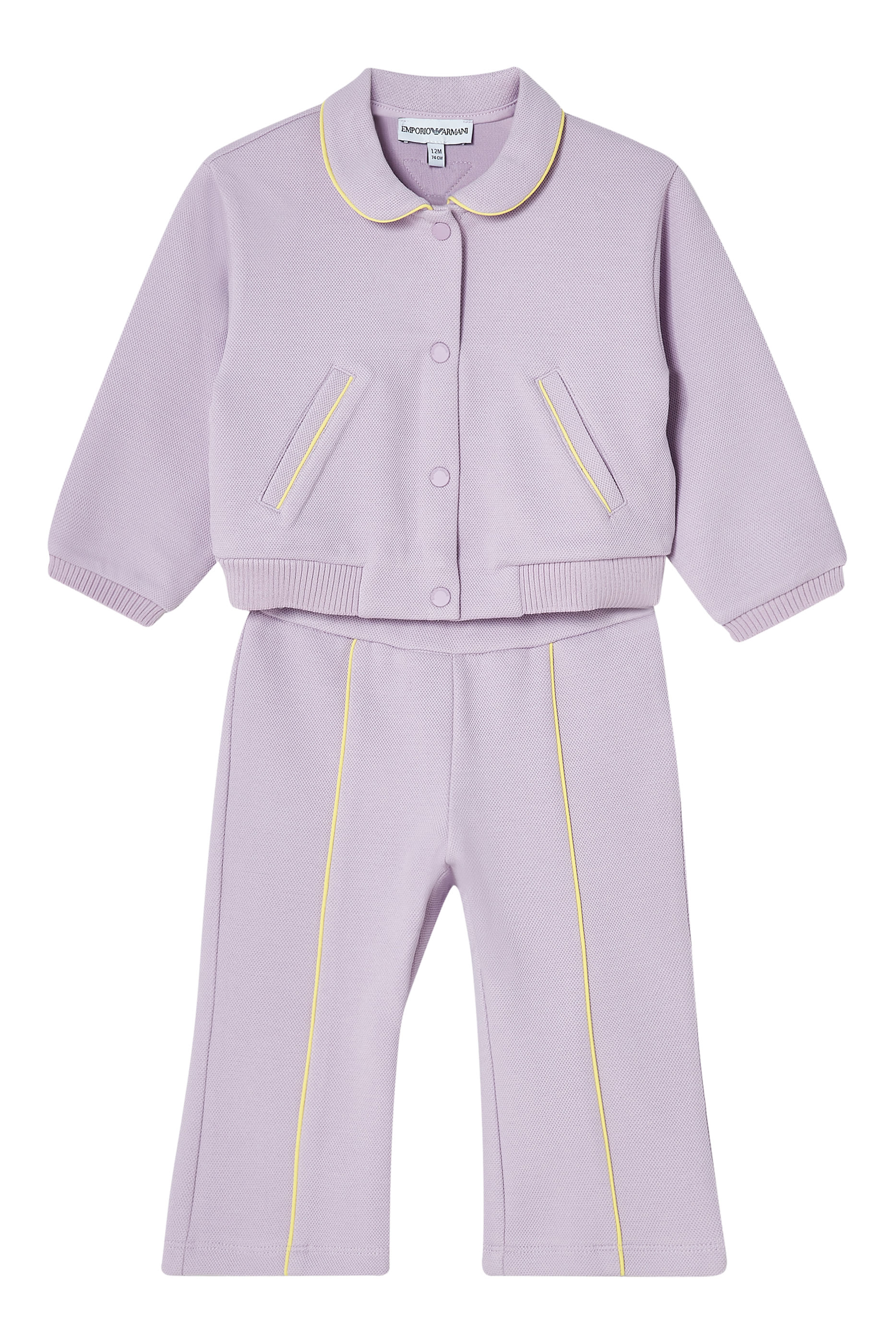 Kids Piping Detail Eagle Logo Trousers