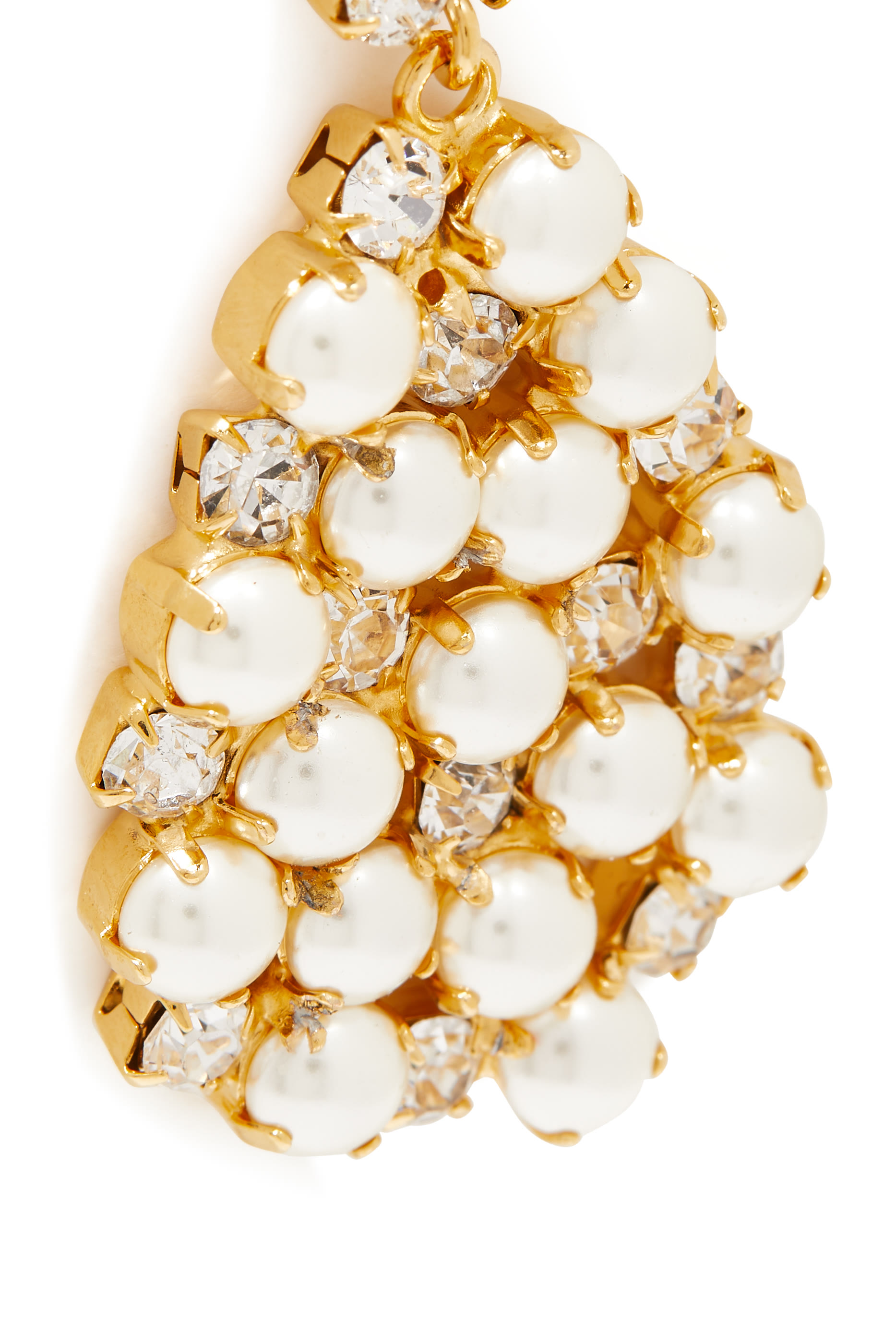 All Of Me Earrings, 18k Gold-Plated & Pearls