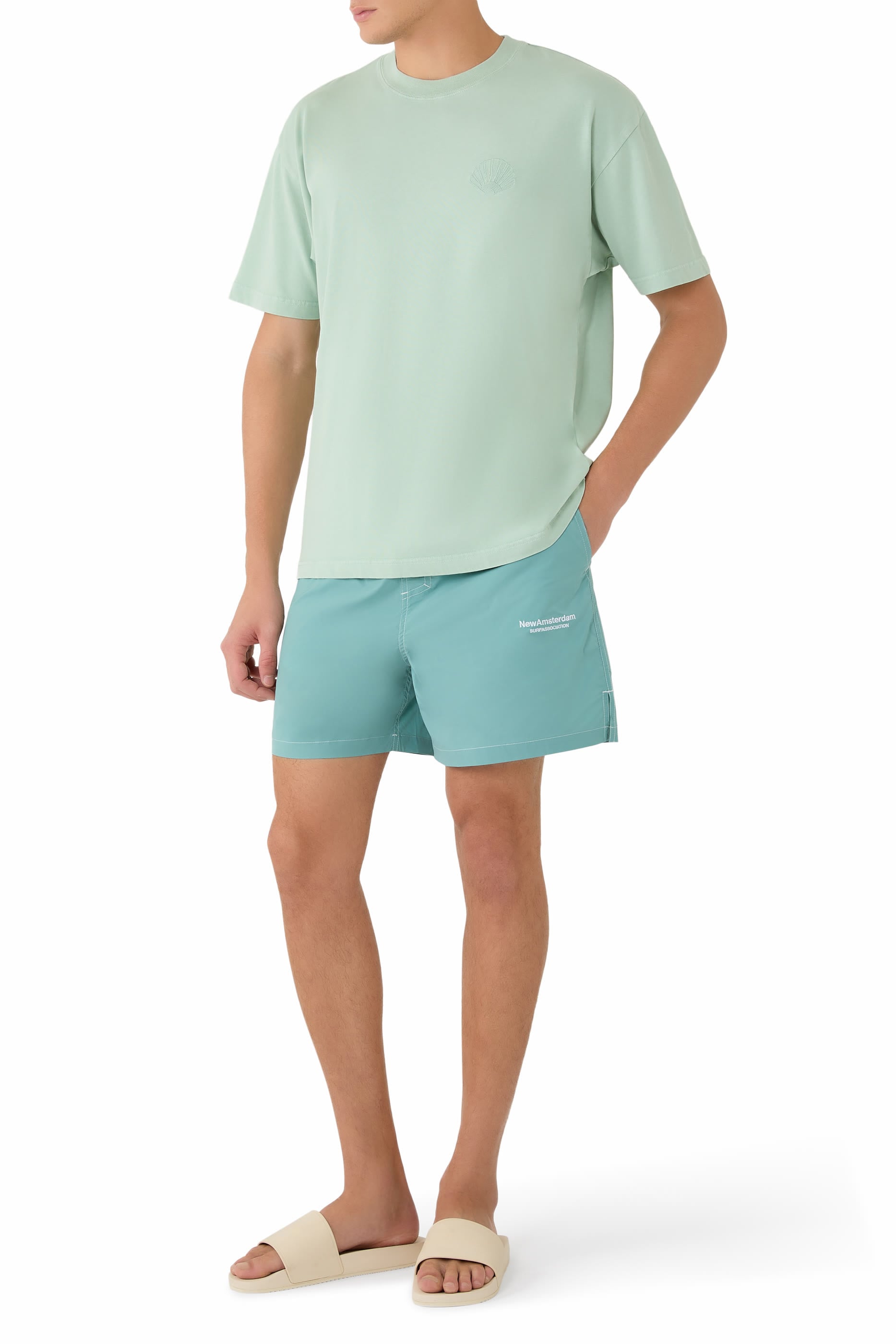 Logo Contrast Swimshorts