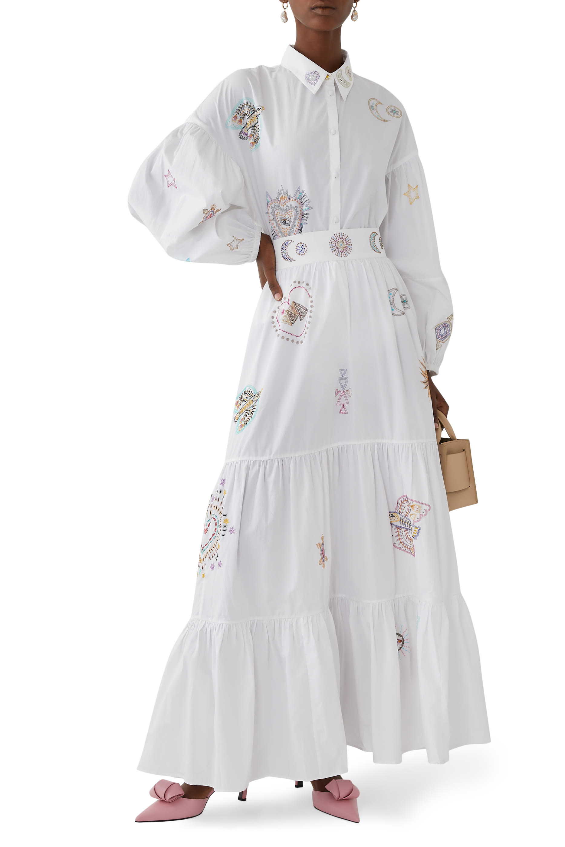 Balloon Sleeves Shirt Blouse