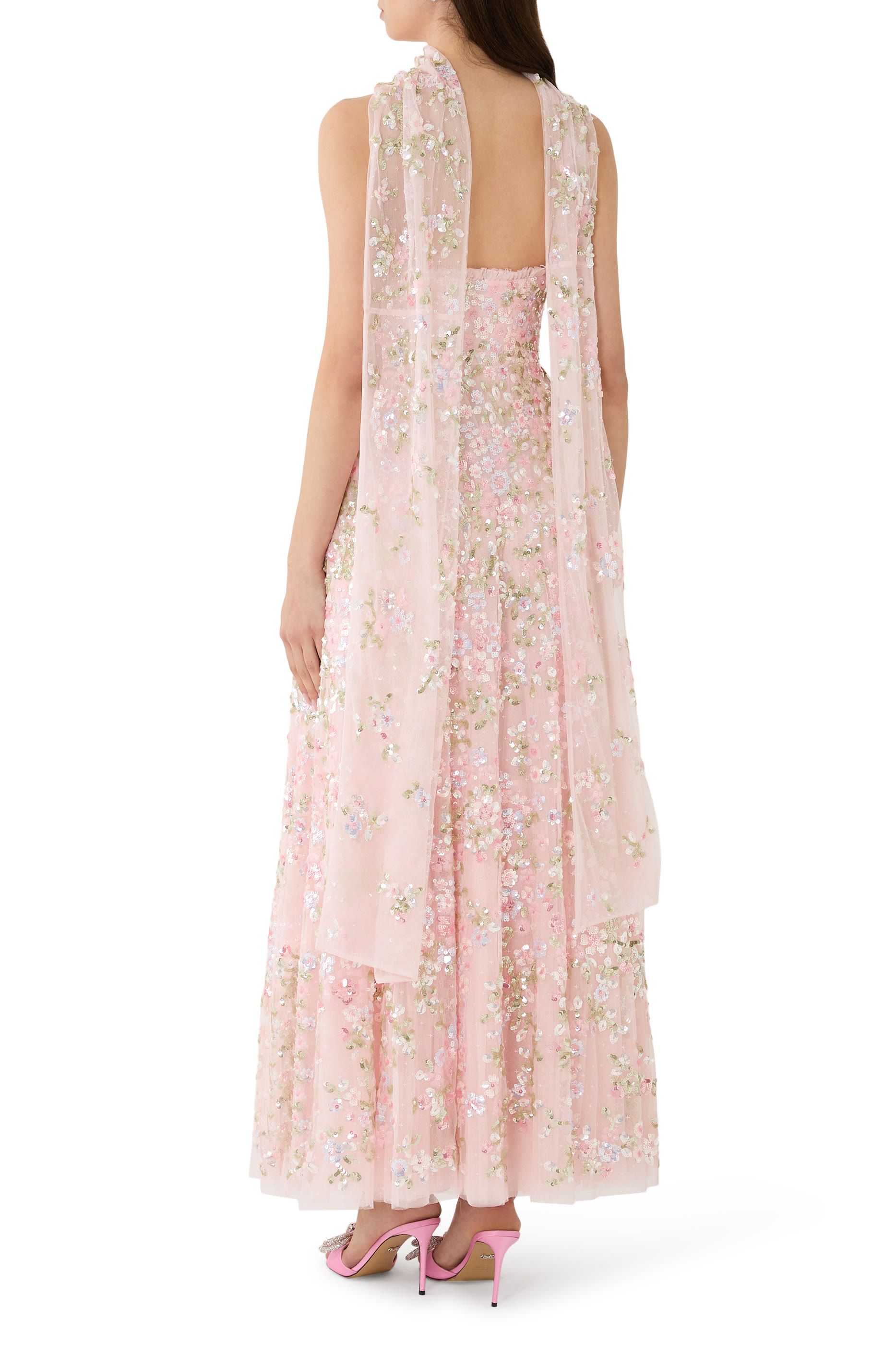 Dream Garland Strapless Gown 
