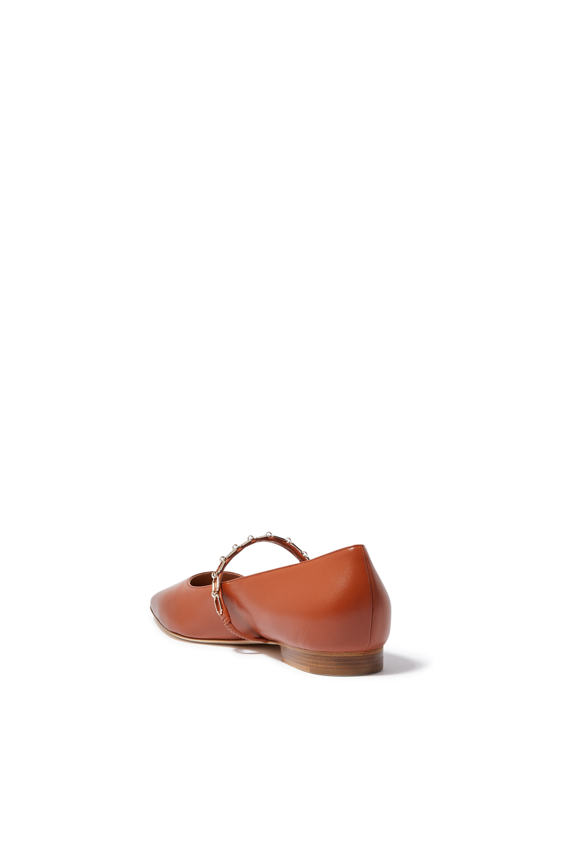 Virna Leather Flat Pumps