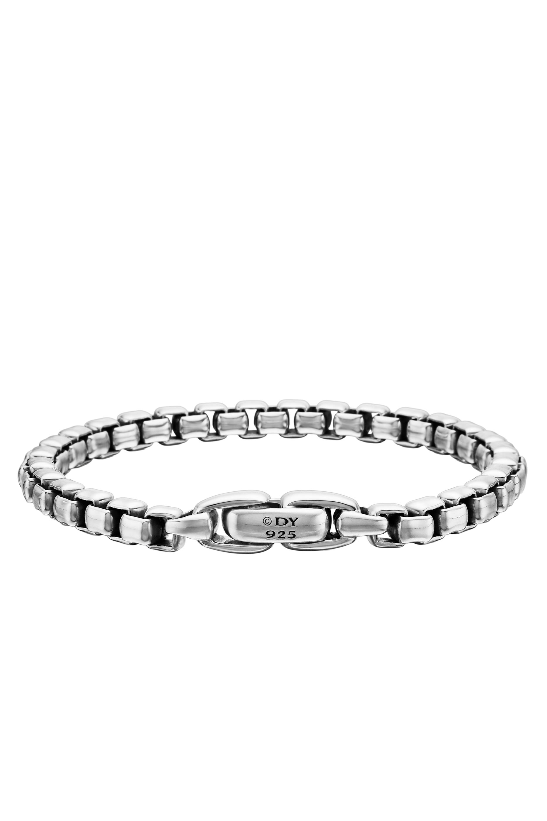 Box Chain Bracelet, Sterling Silver