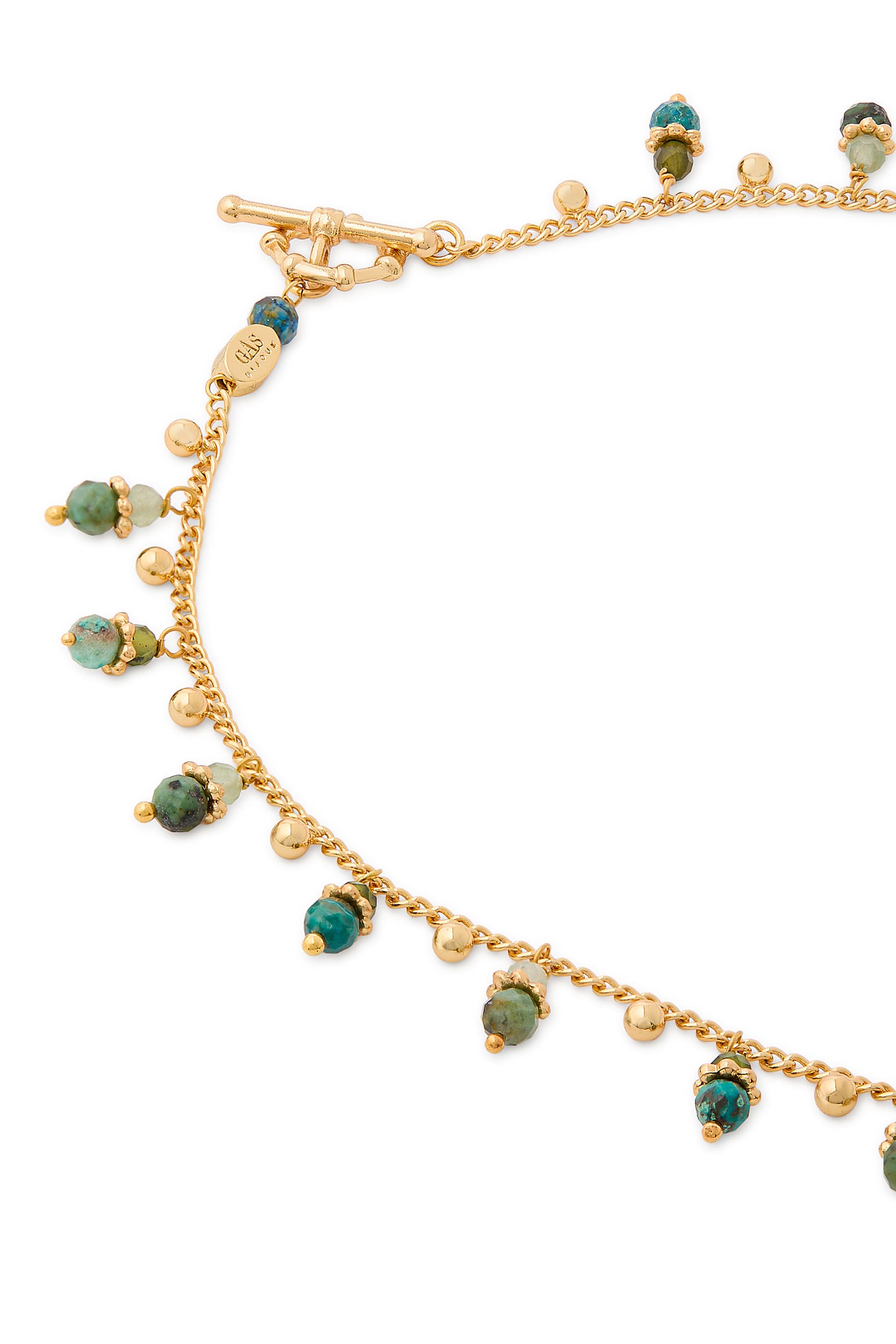 Tangerine Necklace, Gold-Plated Metal