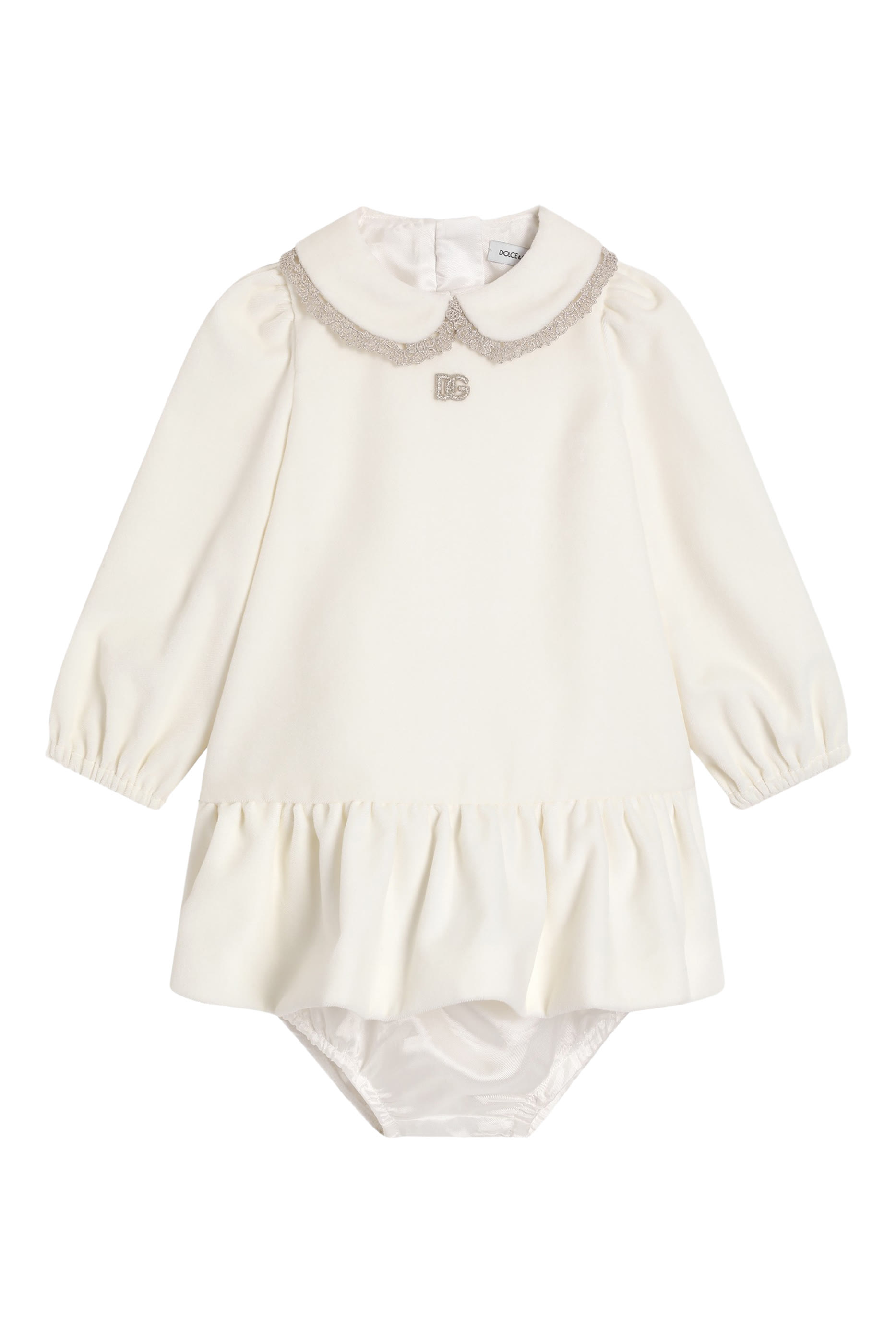 Kids Smooth Velvet Dress with Culotte