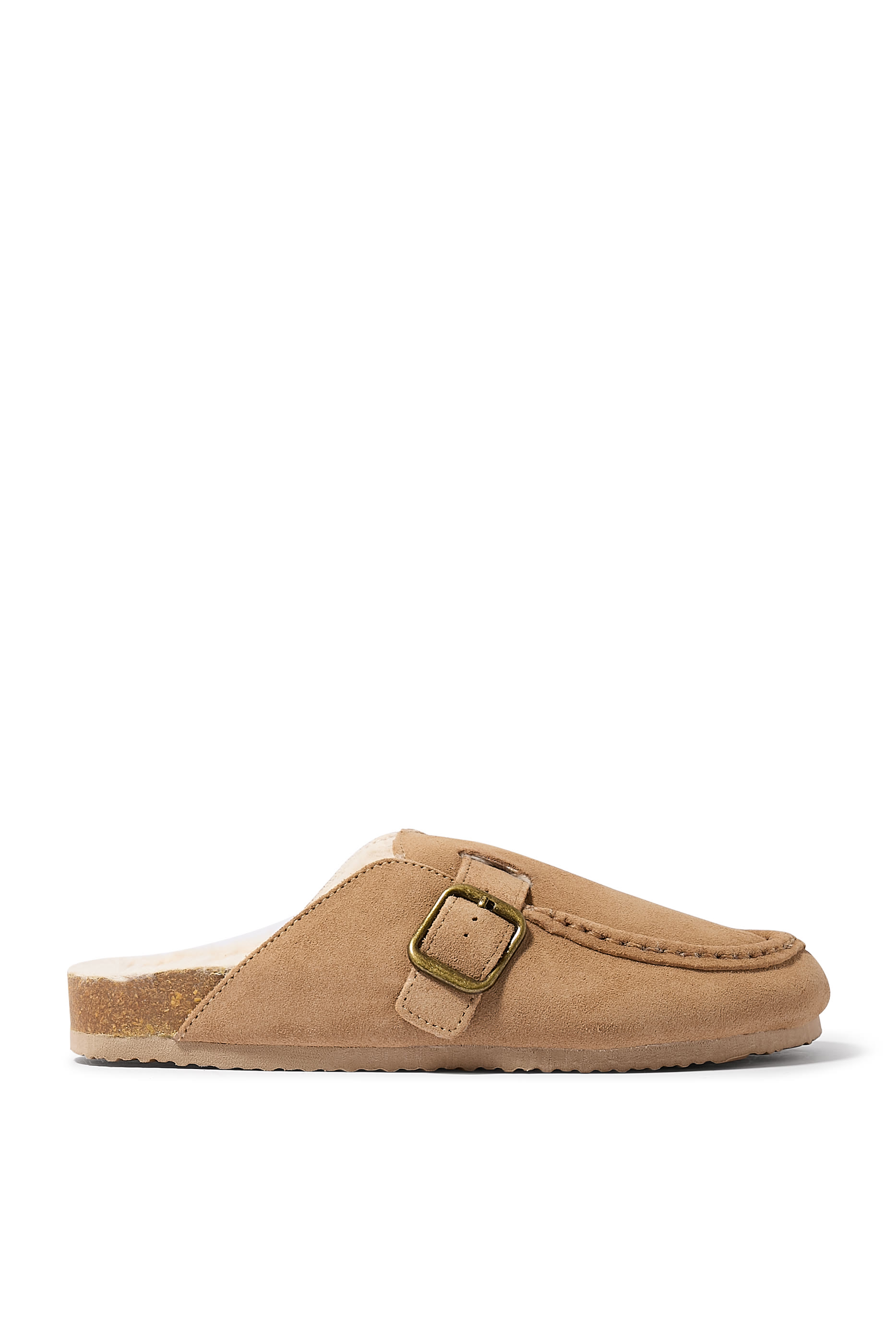 Suede Moccasin Corkbed Slippers