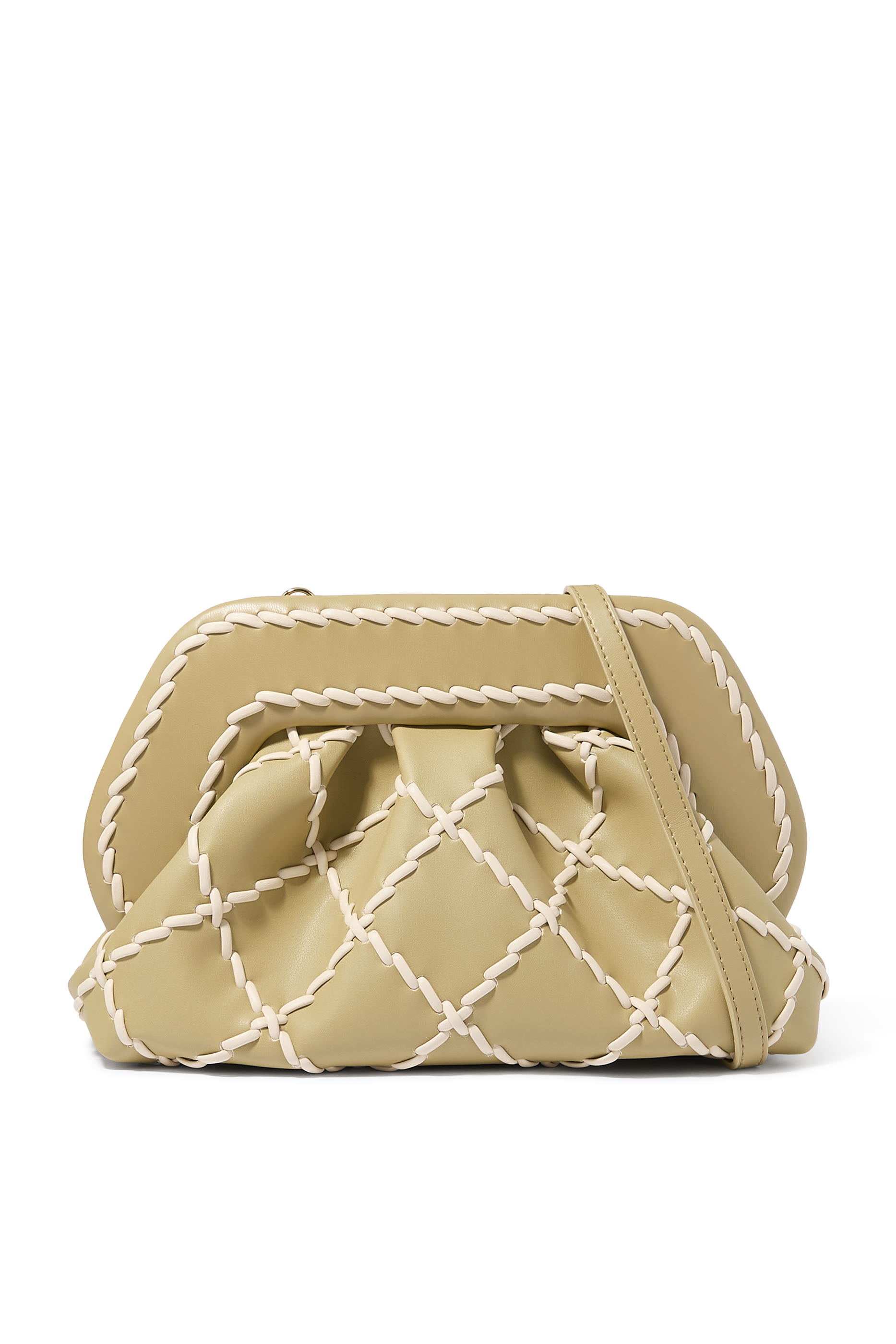 Tia Lace Bamboo Clutch Bag