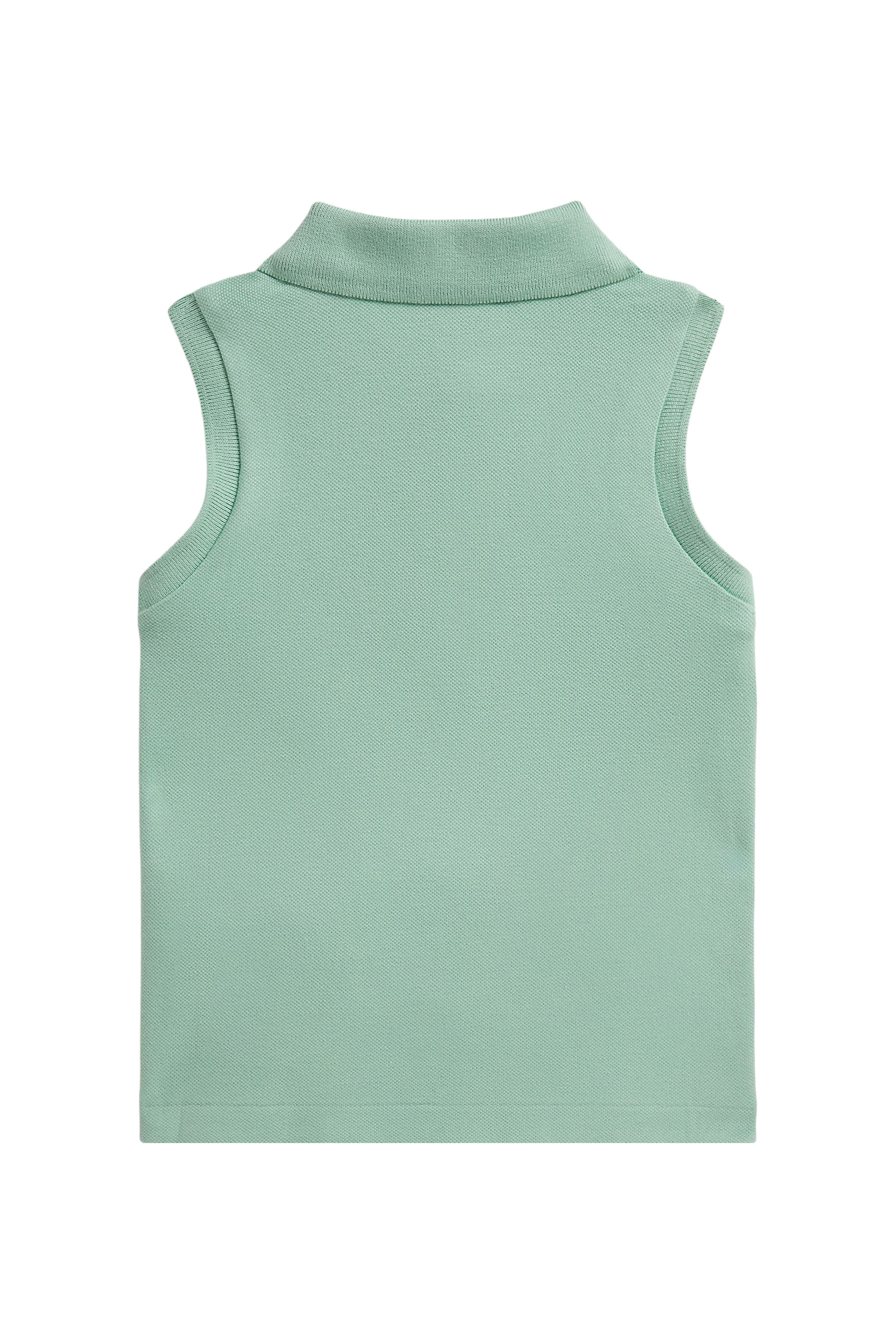 Kids Stretch Mesh Sleeveless Polo Shirt