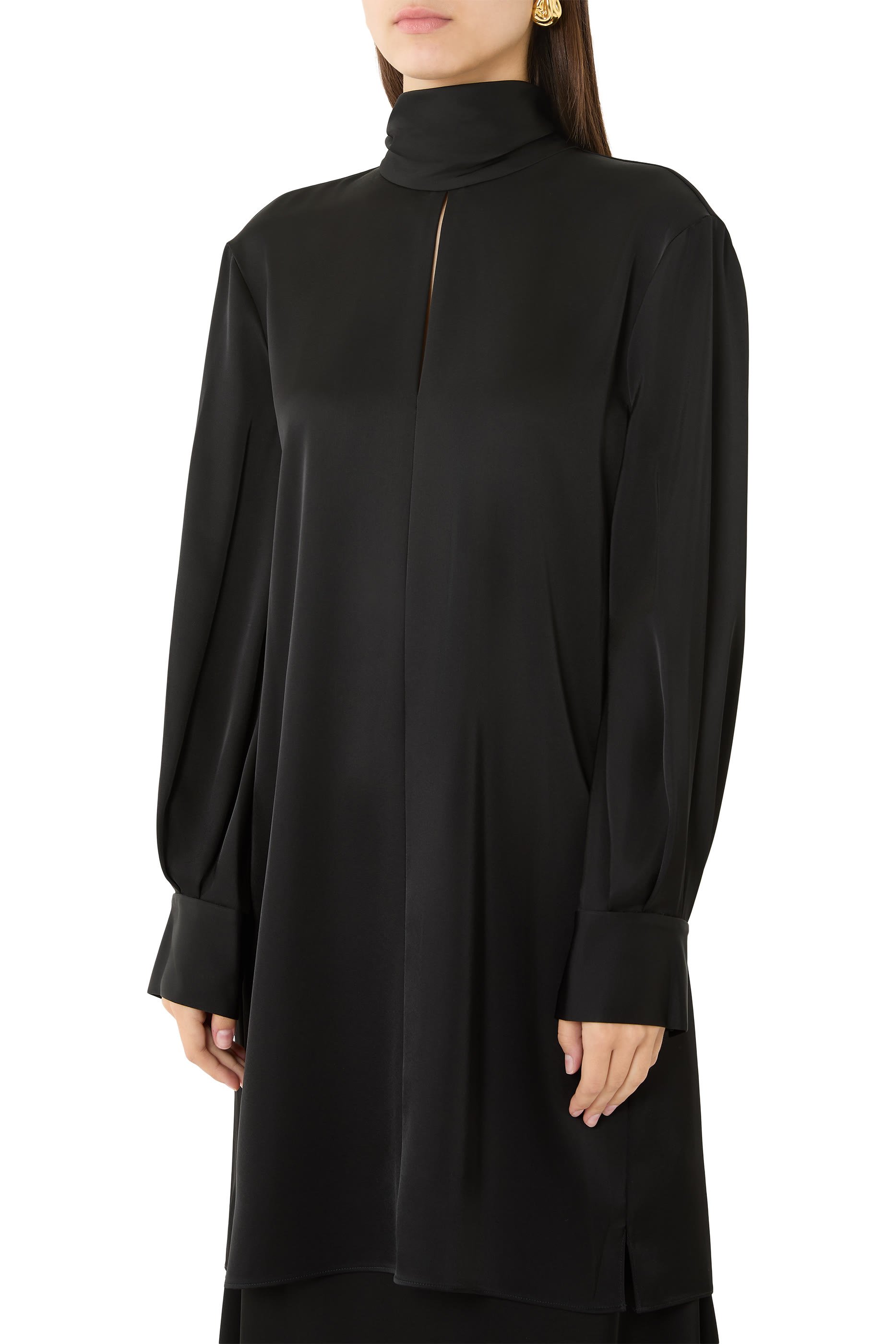 Blouson Sleeves Dress 