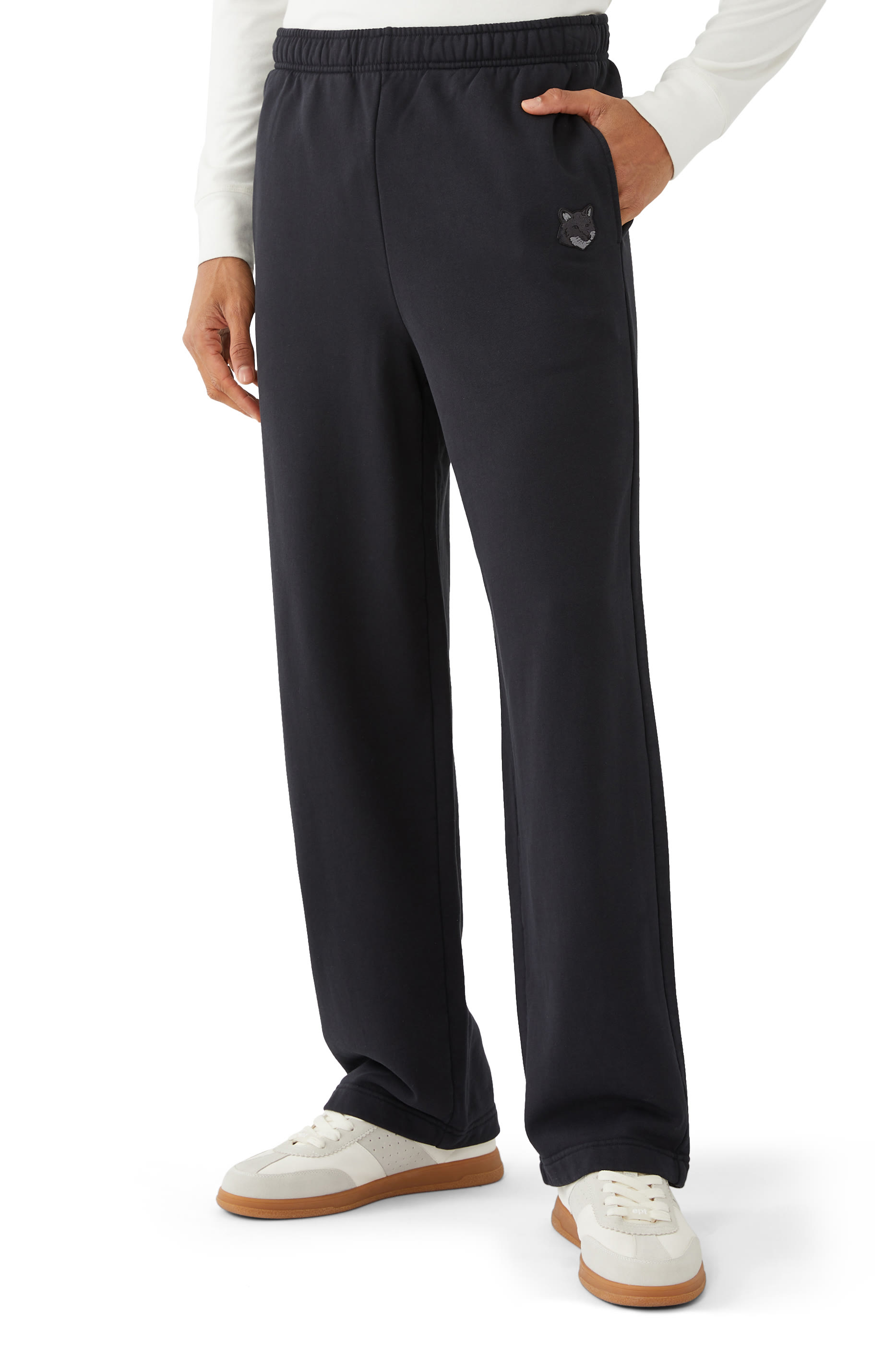 Bold Fox Head Patch Relaxed Jogging Pants