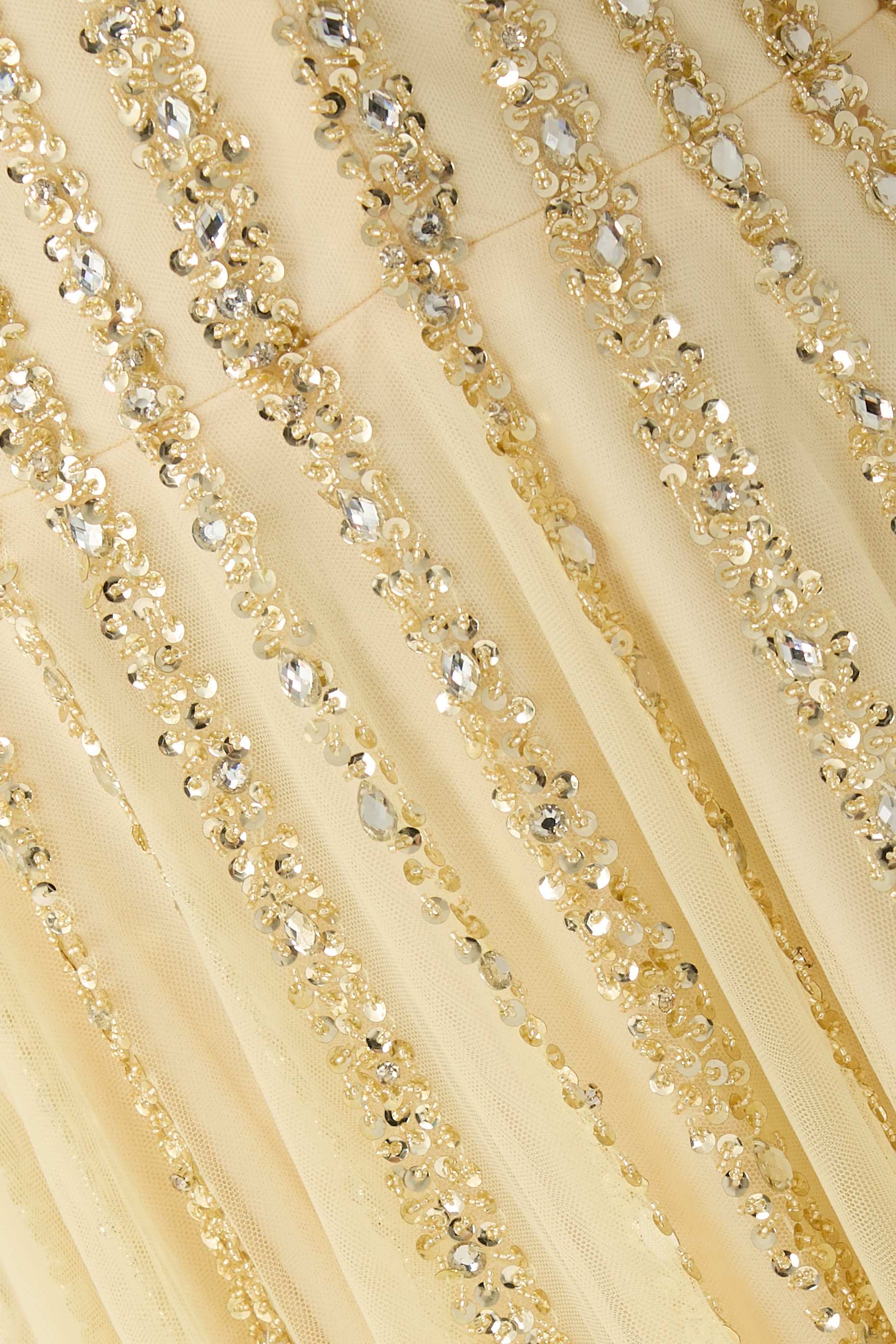 Sleeveless Embellished Gown