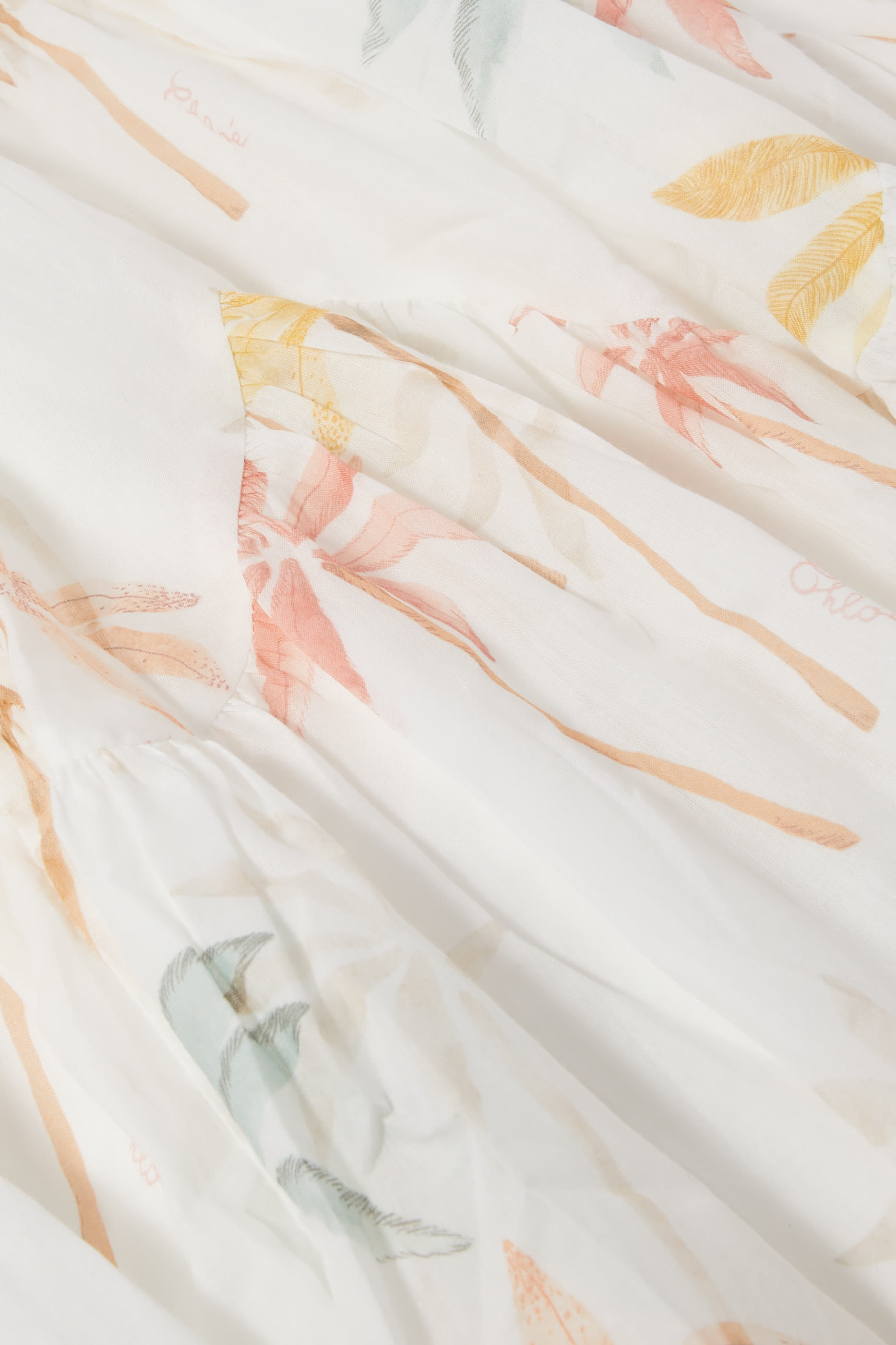 Kids Palm Print Long Skirt