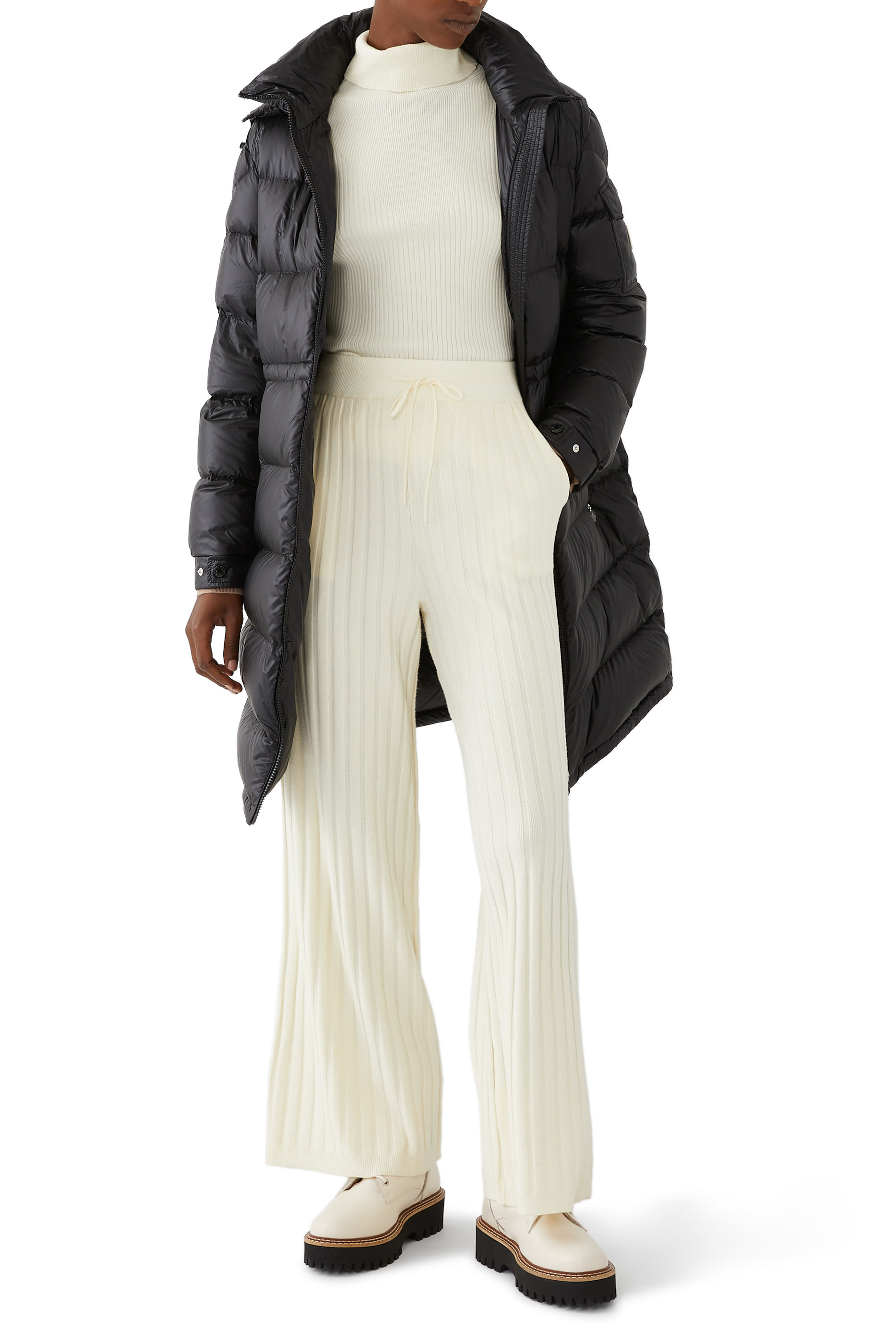 Meillon Hooded Long Down Jacket