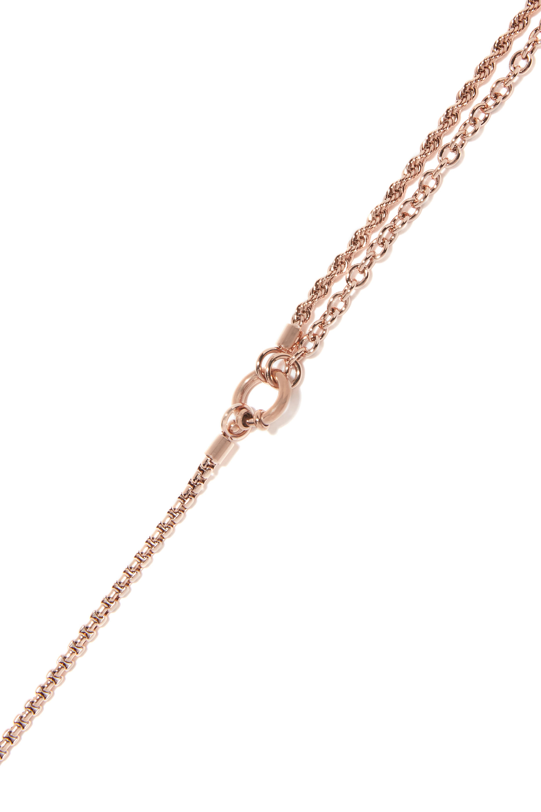 Padlock And Key Chain Necklace