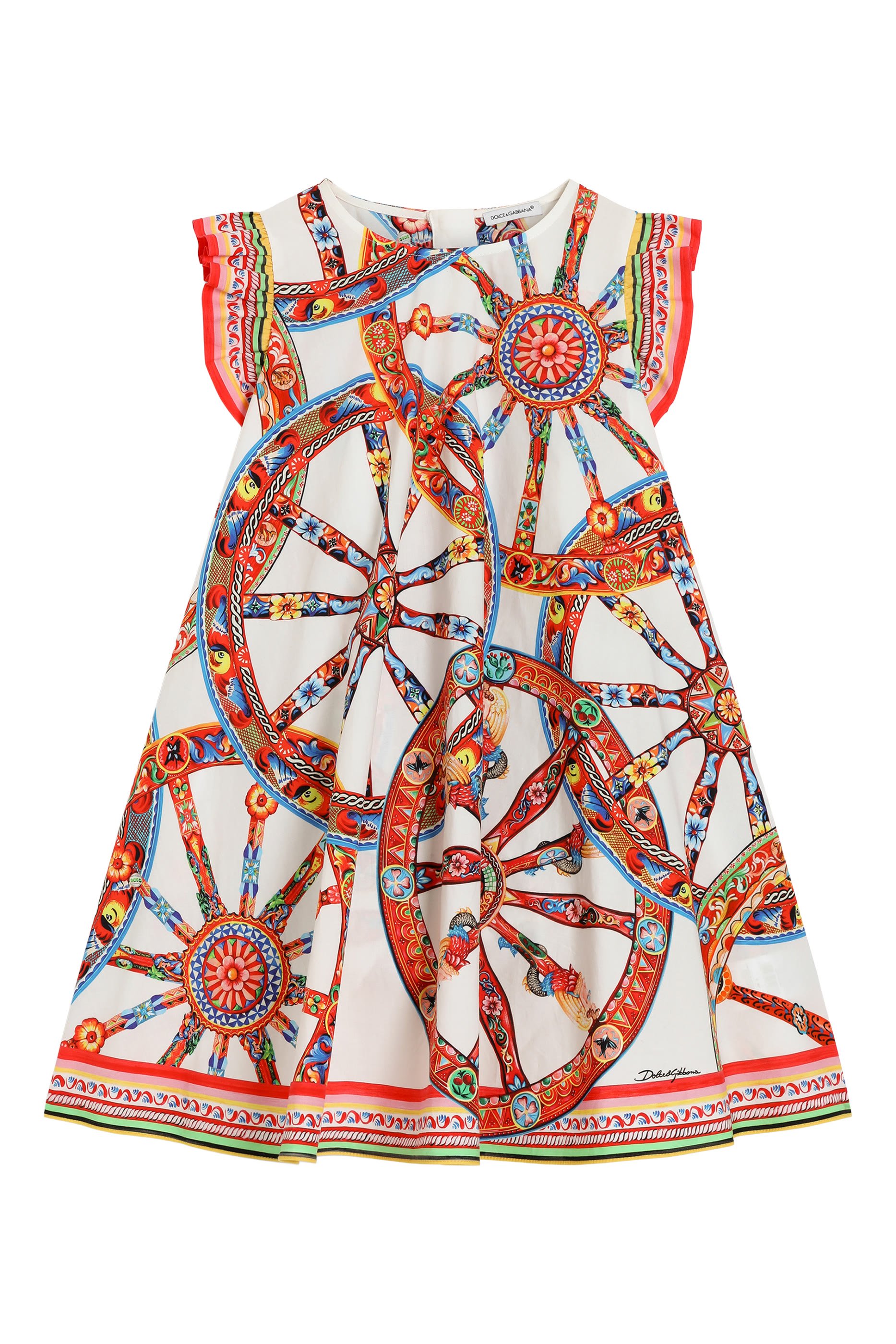 Kids Carretto-Print Dress