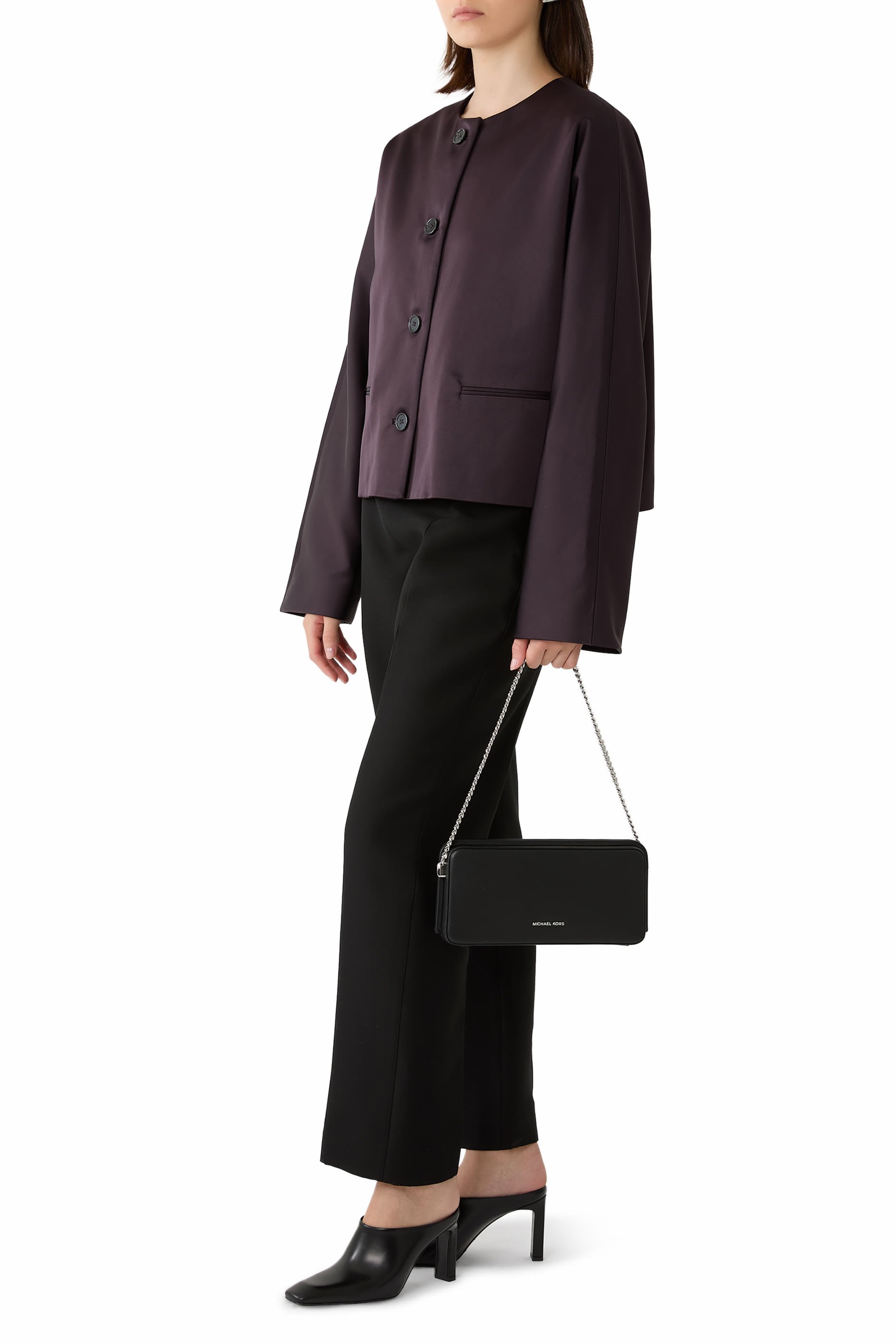 Logo Chain Clutch Bag