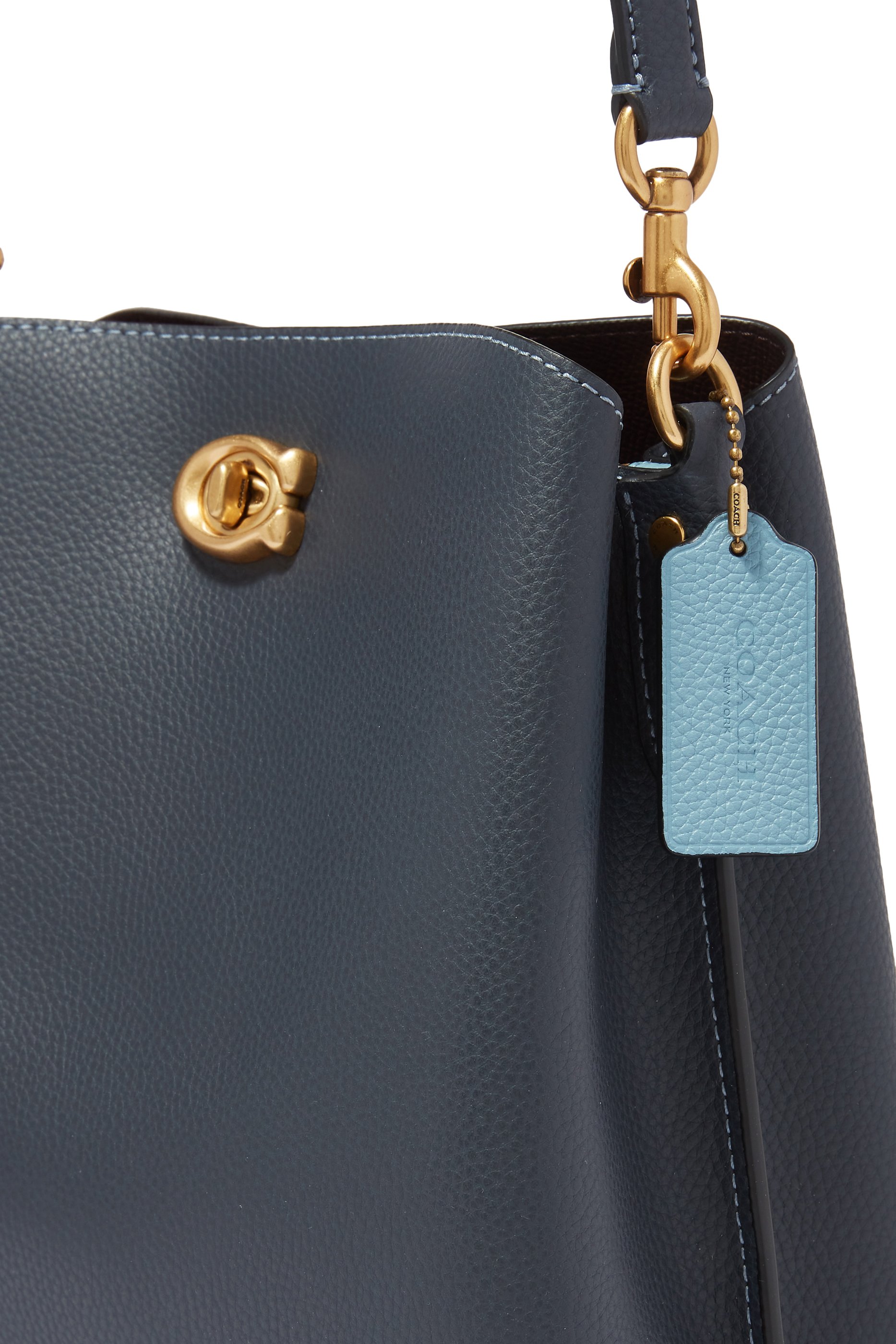 Willow Pebble Leather Bucket Bag