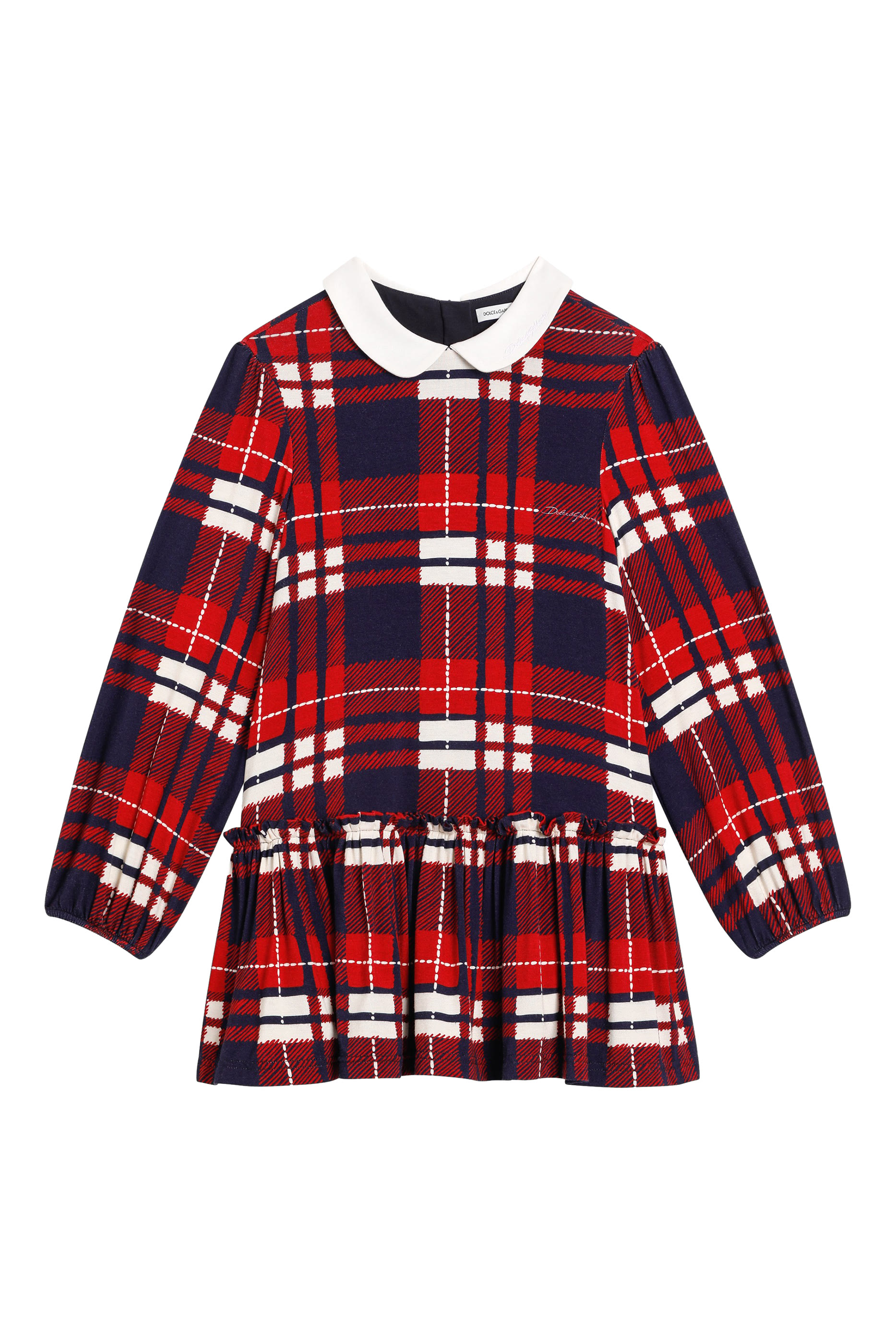 Kids Tartan Jersey Dress