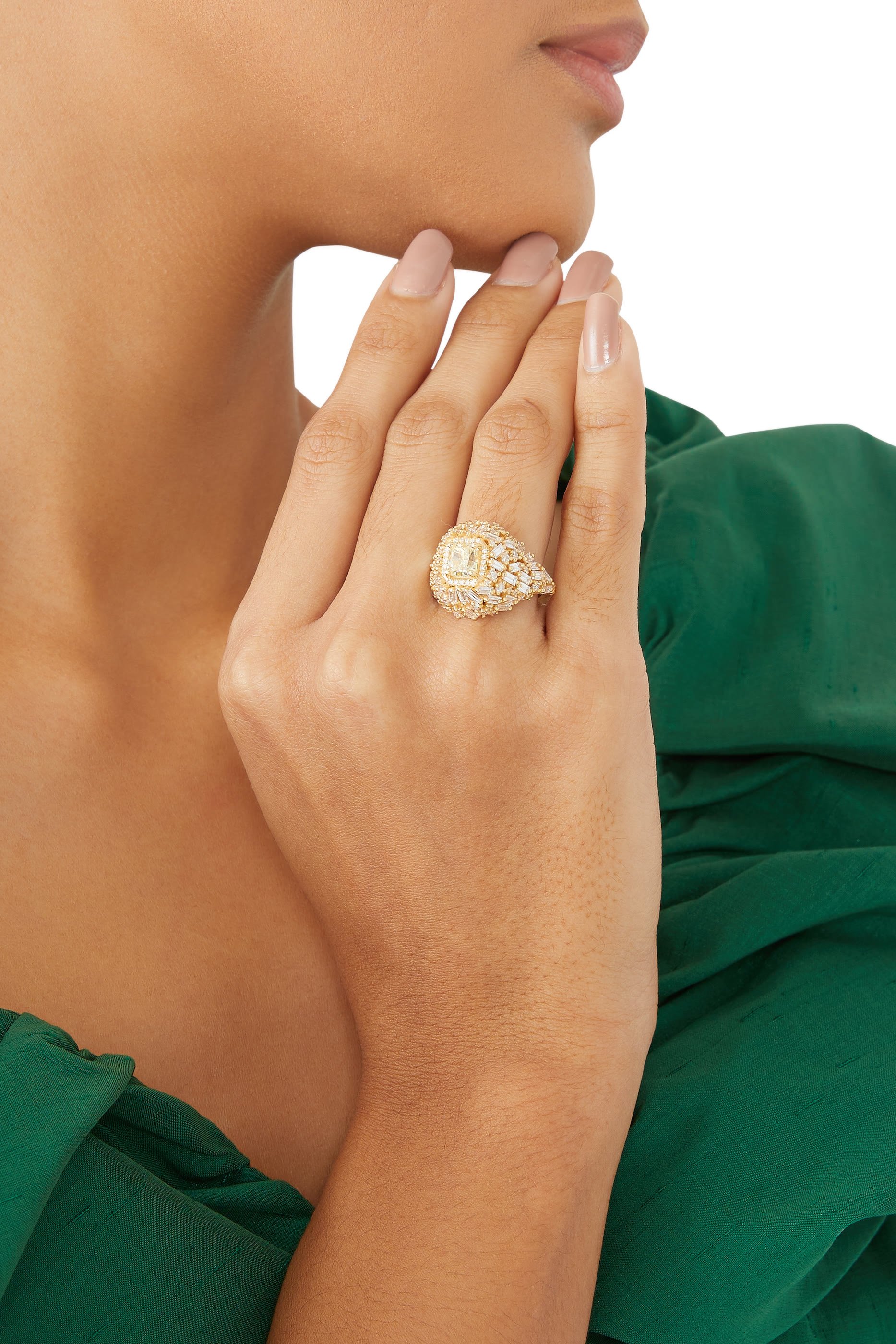 One of a Kind Ring, 18K Yellow Gold & Diamonds