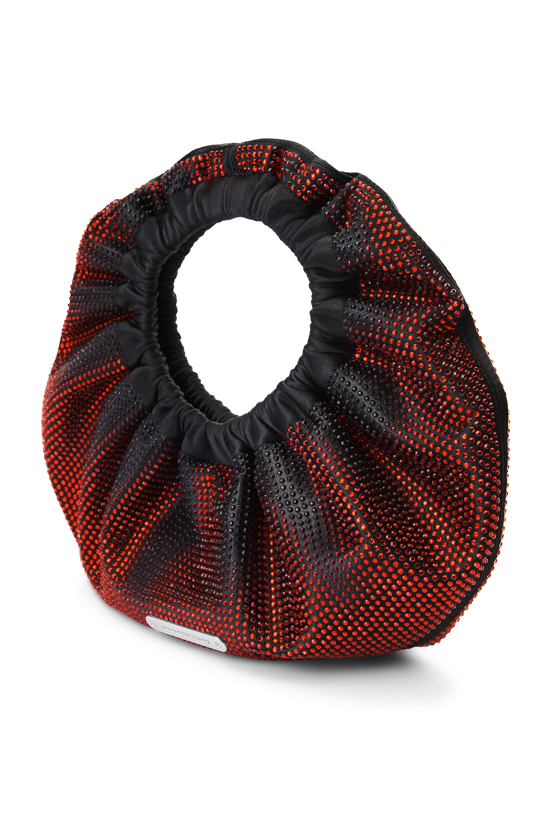 Crescent Mini Bag in Distressed Crystal Hotfix