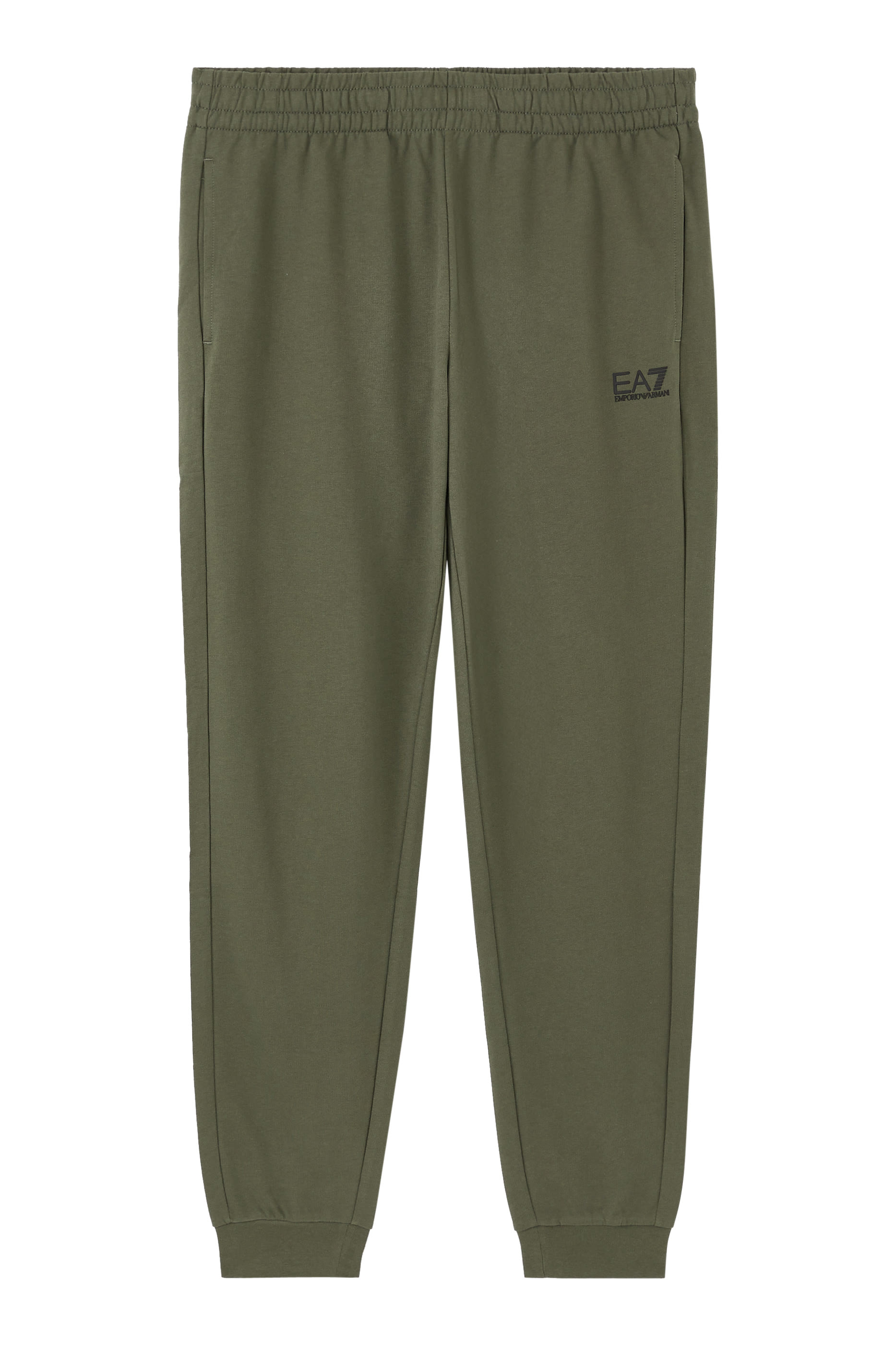 EA7 Logo Cotton Sweatpants