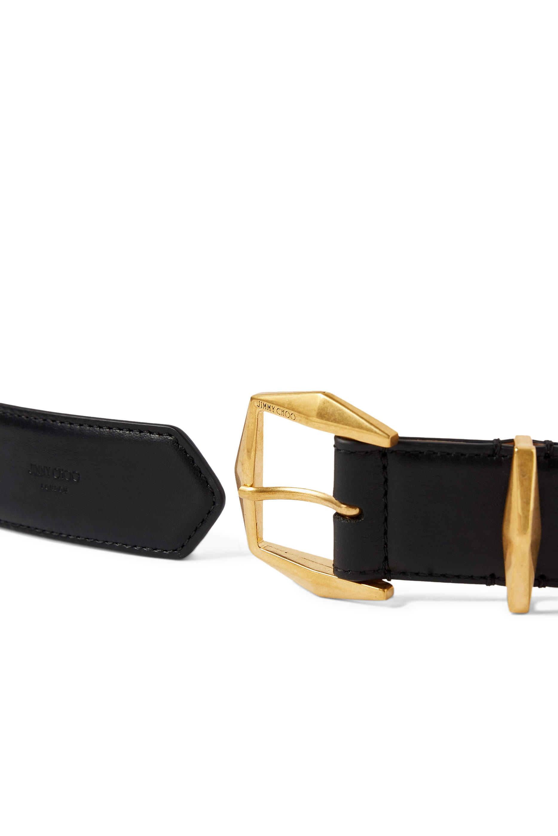 Diamond Clasp Leather Belt