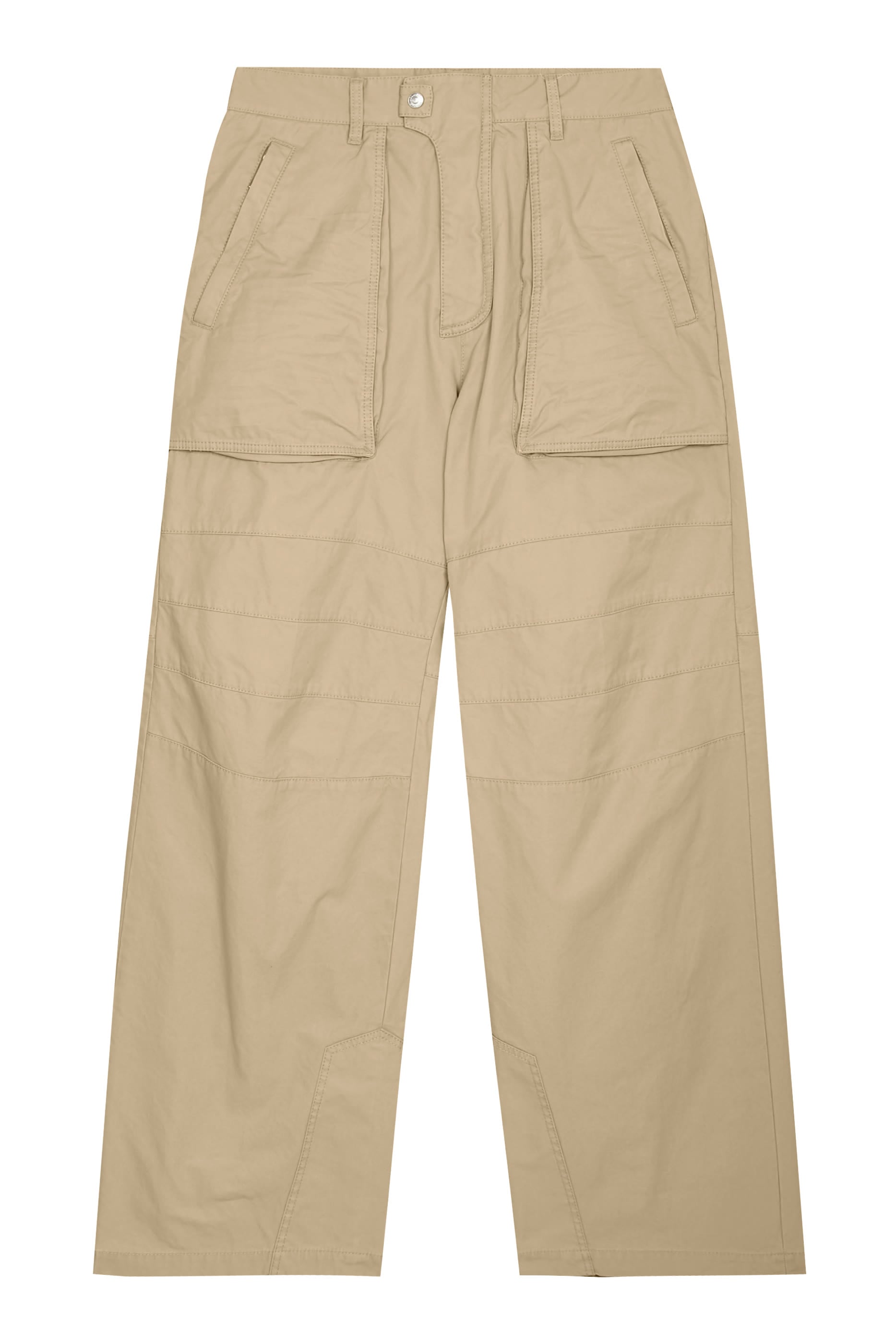 Panelled Wide-Leg Trousers