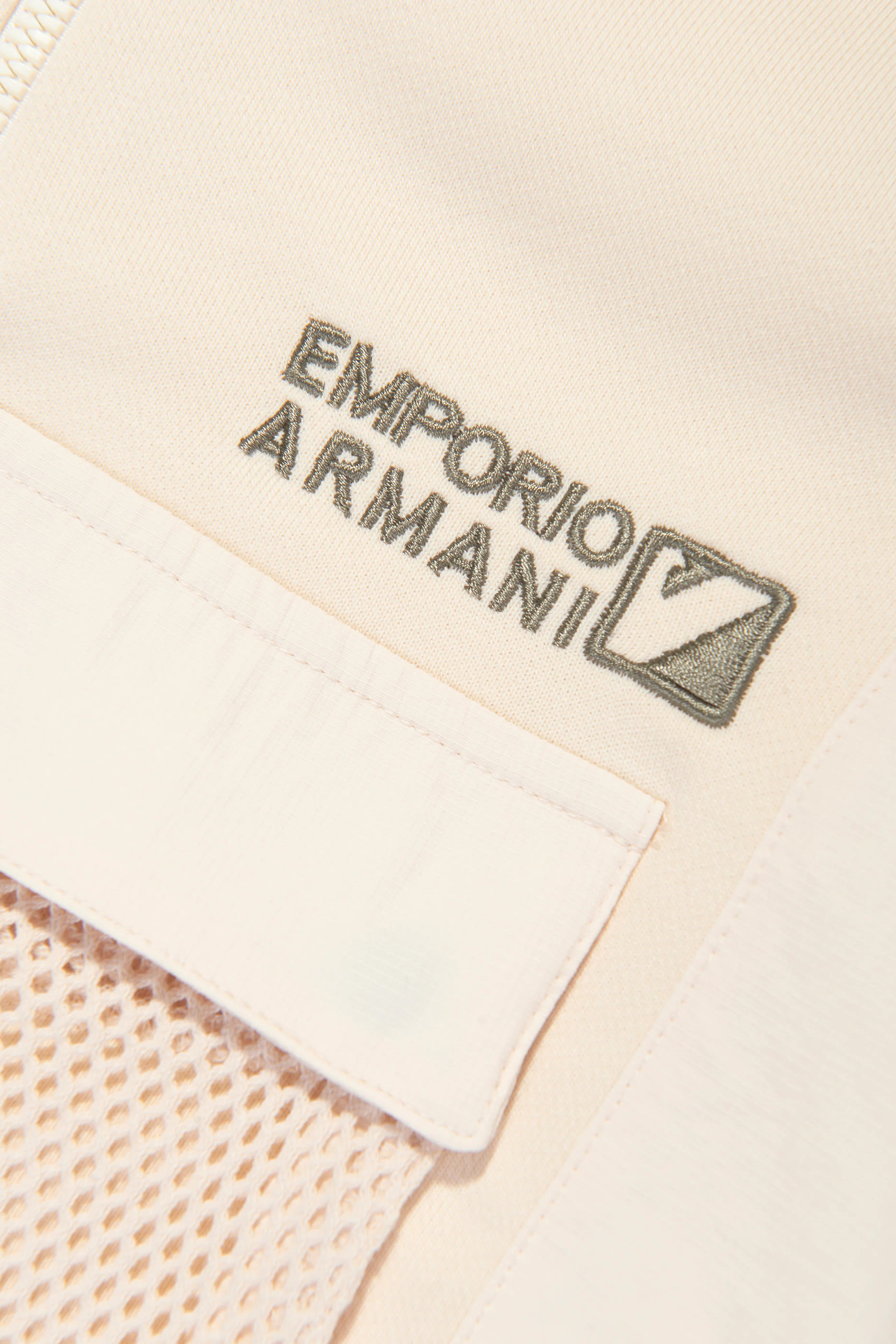 Kids Mock Neck Mesh Sweatshirt