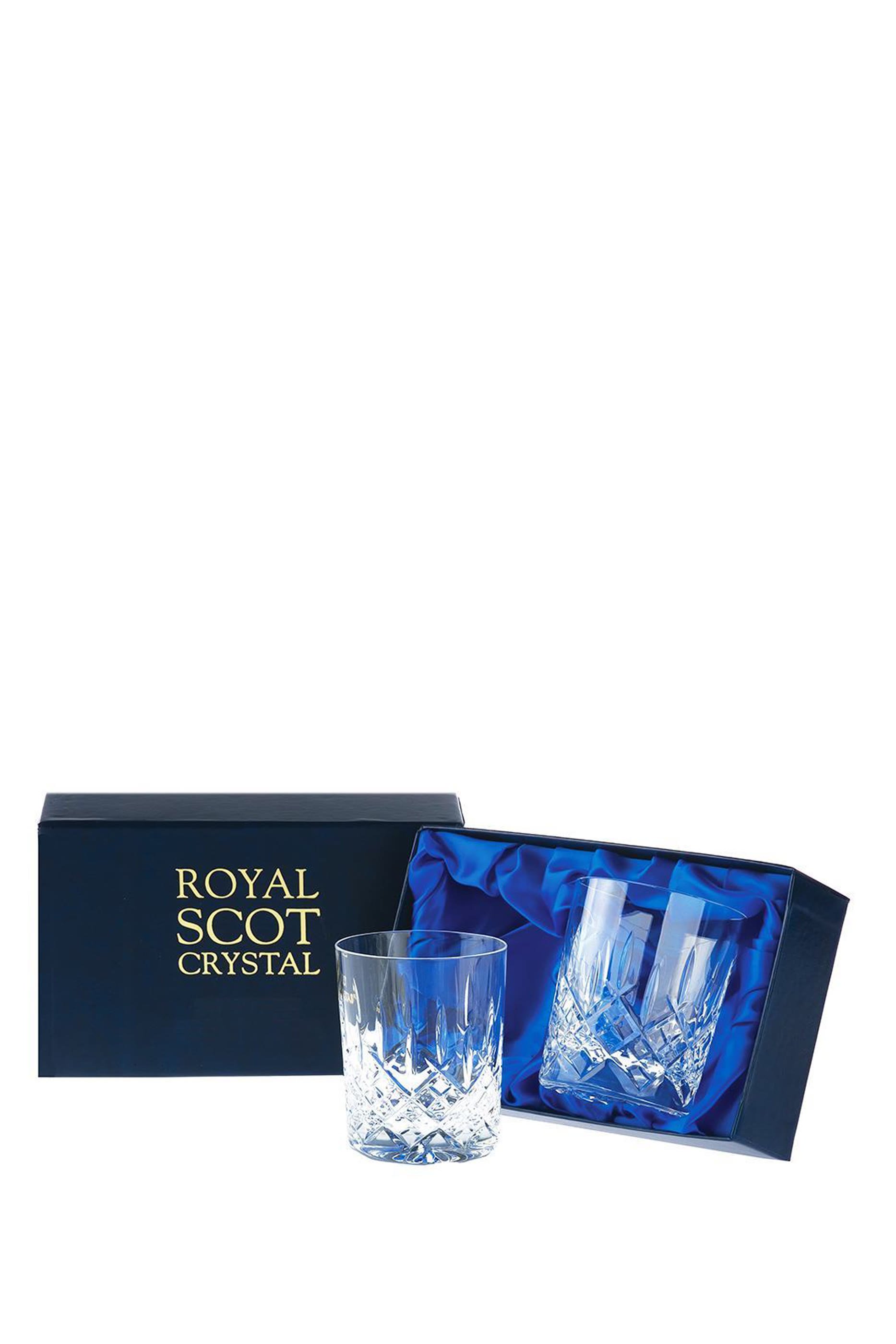 Large Crystal Tumblers, Set of 2