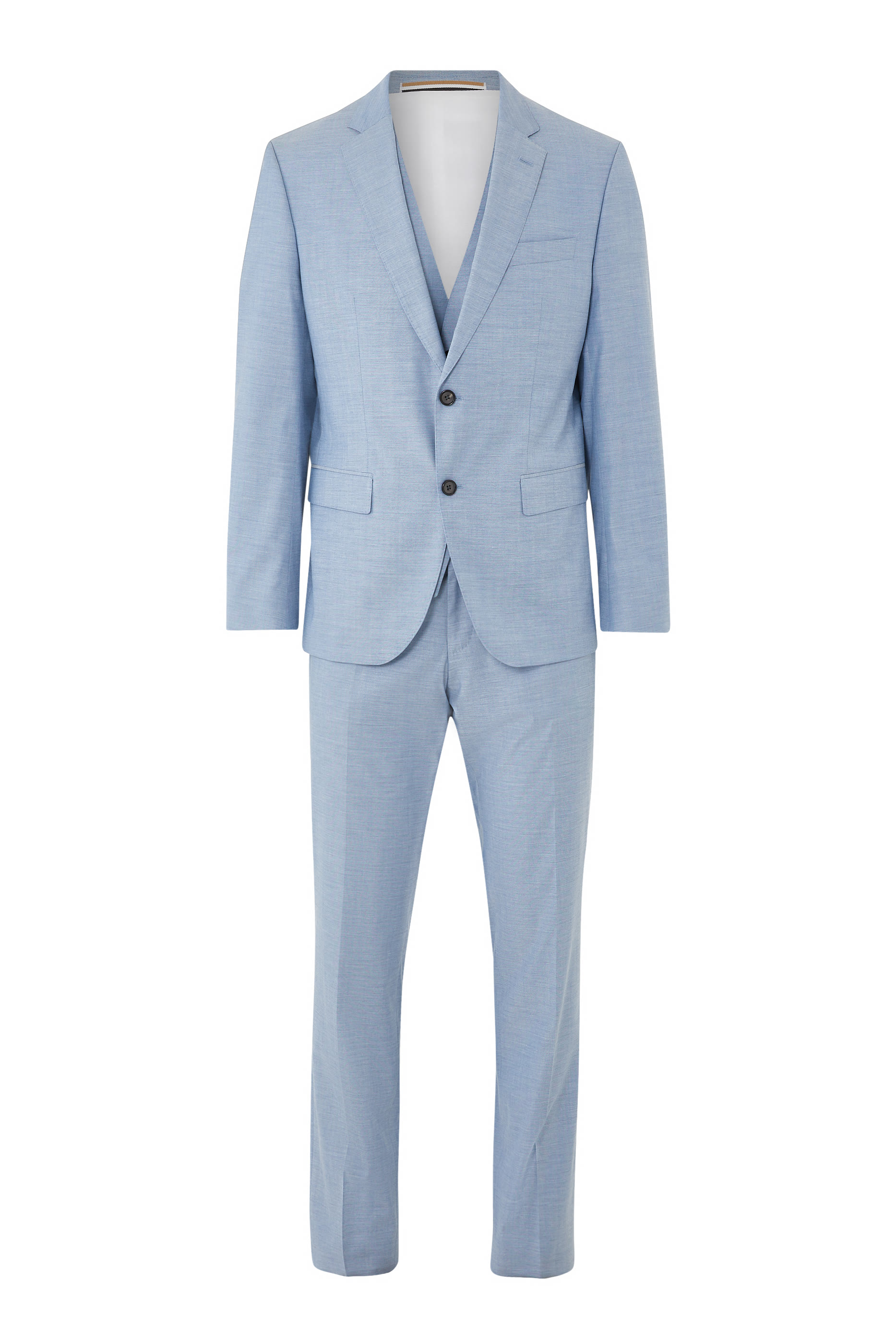 Slim Fit Blazer in Micro-patterned Linen