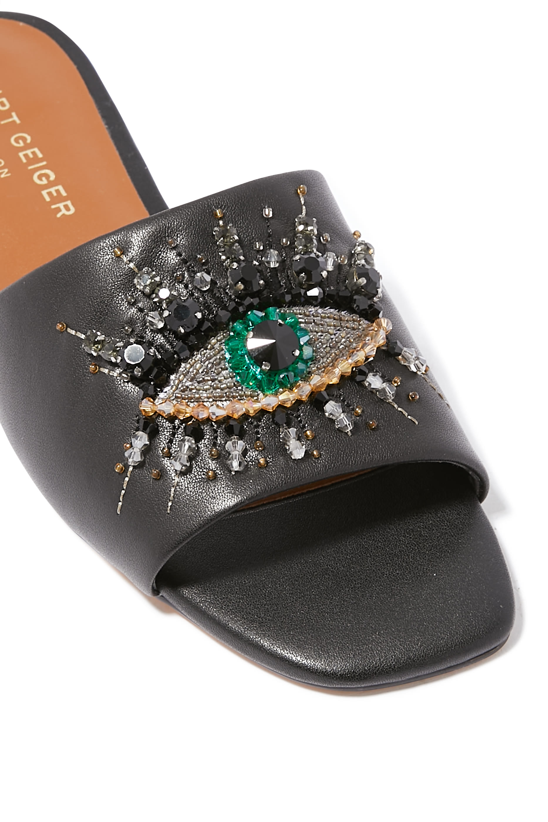 Eye Flat Leather Sandals