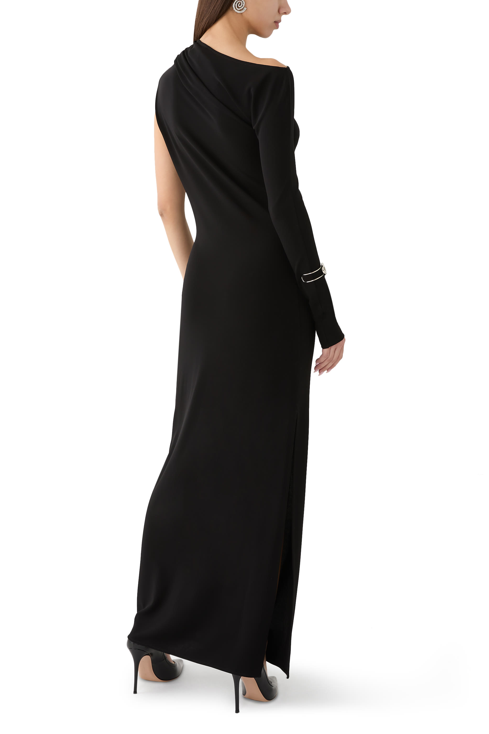  One Shoulder Asymmetric Long Dress