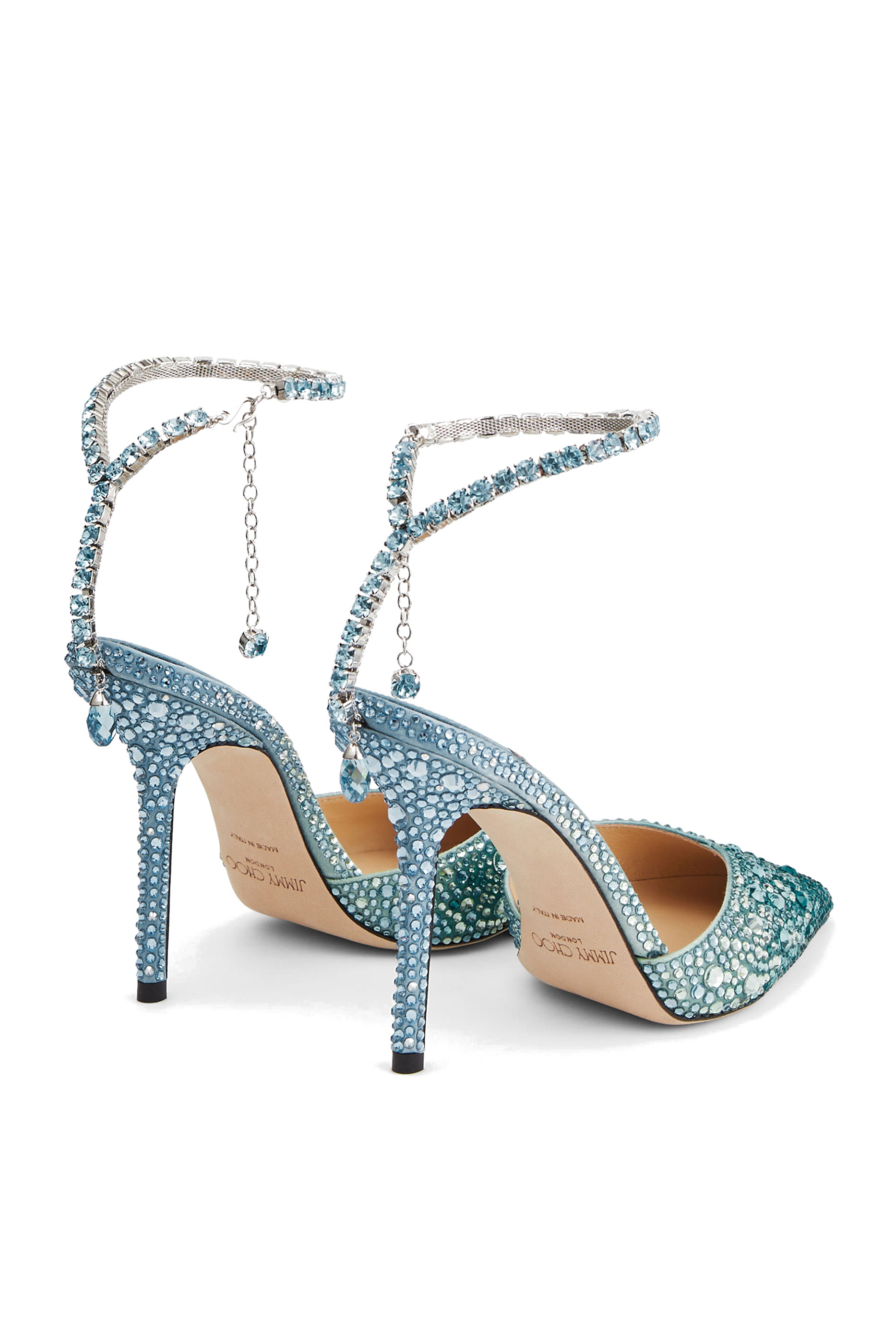 Saeda 100 Crystal-Embellished Pumps