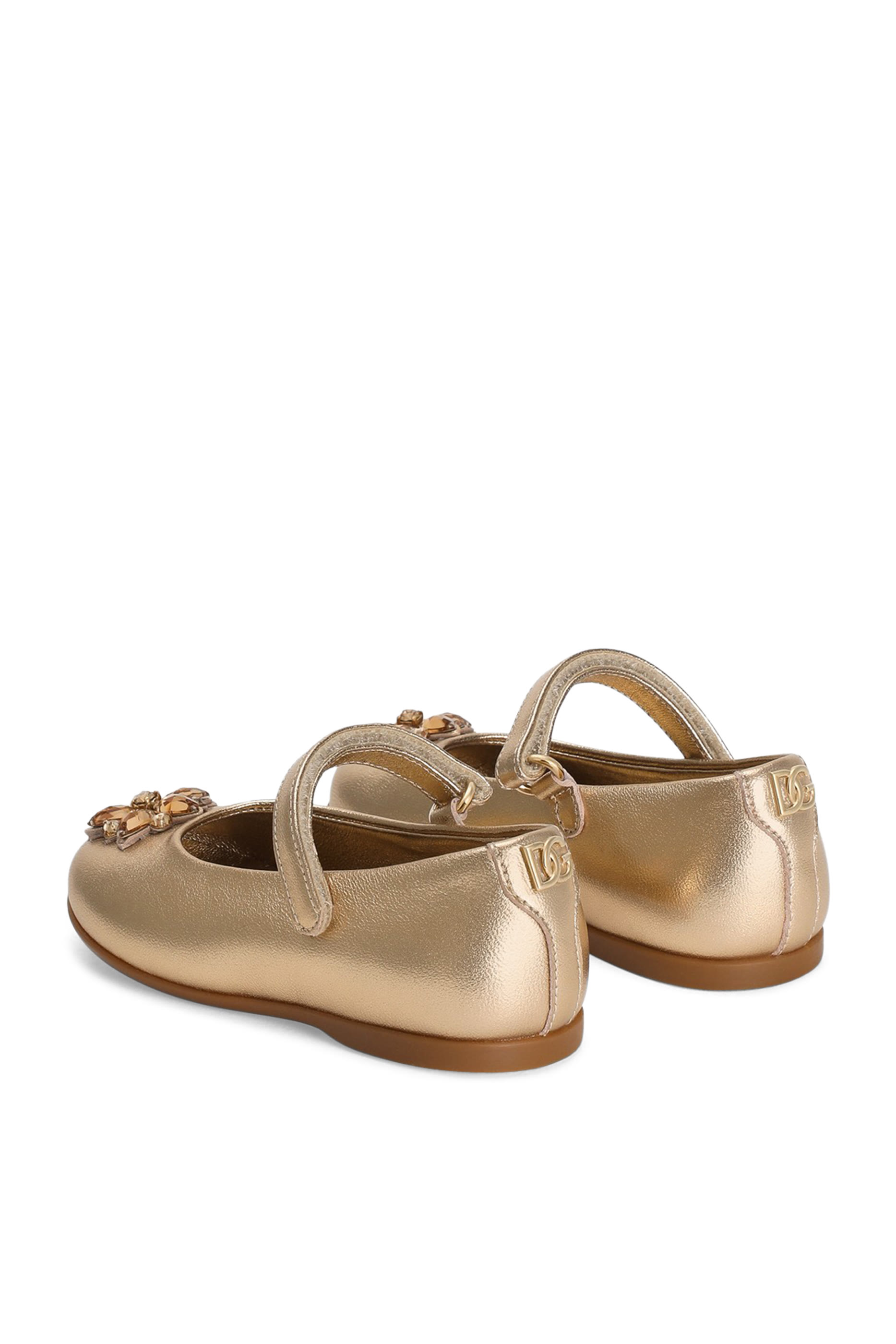 Kids Patent Leather Ballet Flats with Heels