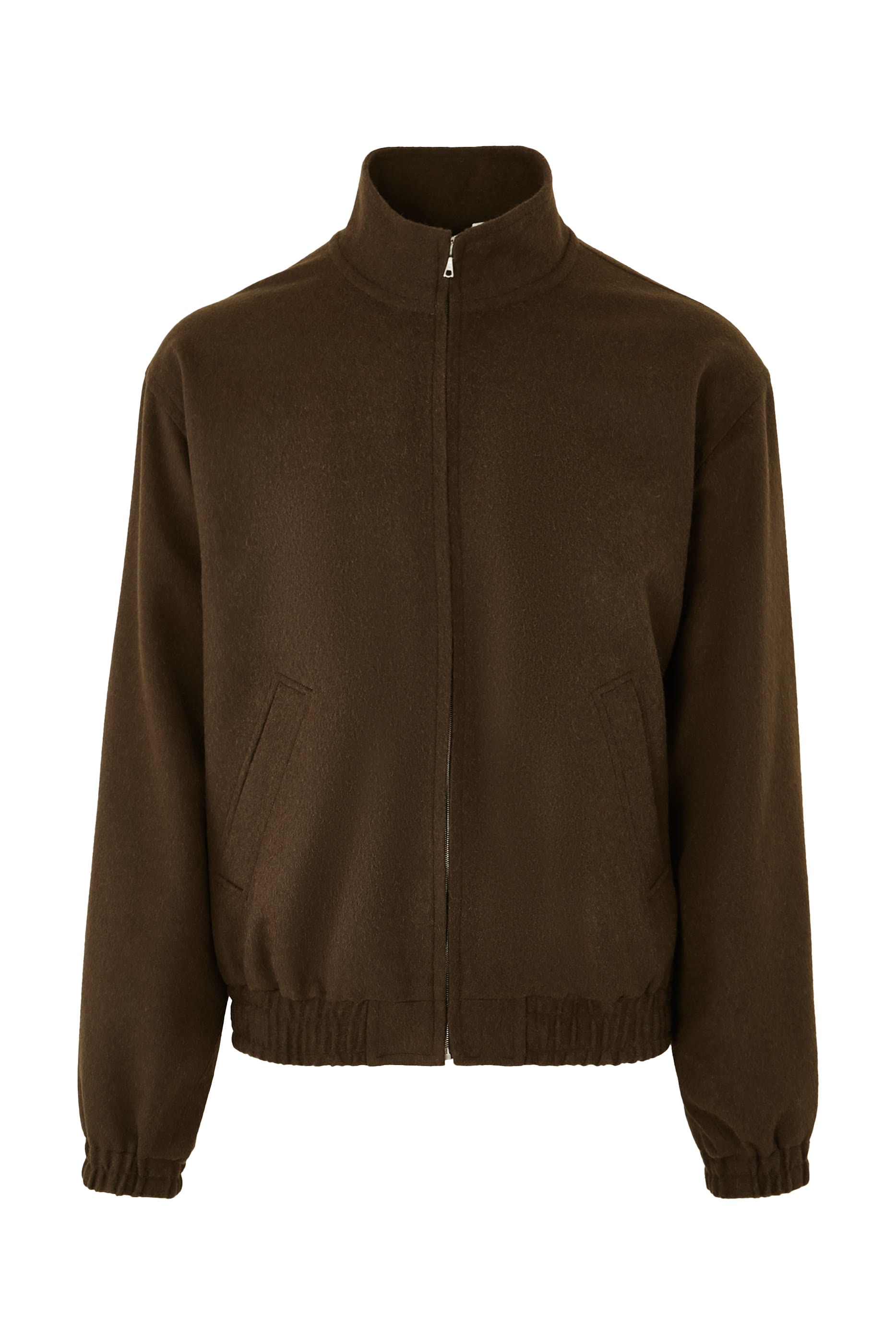 Baby Camel Flannel Zip Blouson