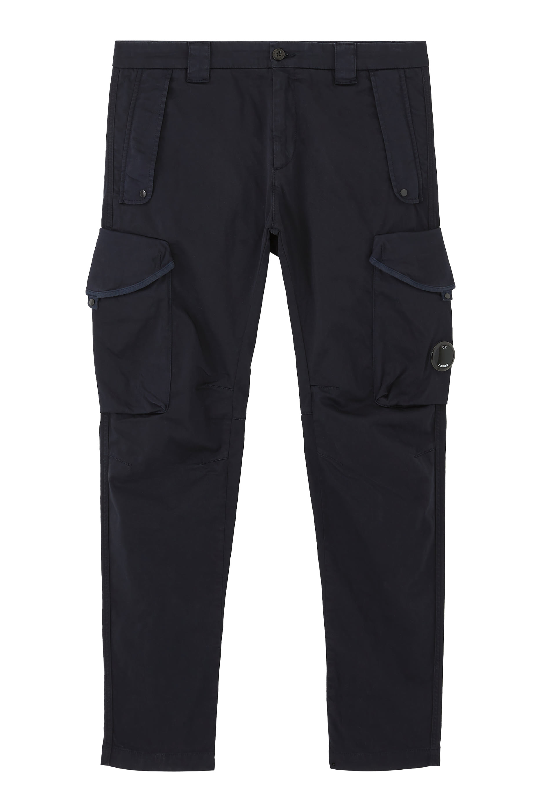 Stretch Sateen Utility Cargo Lens Pants
