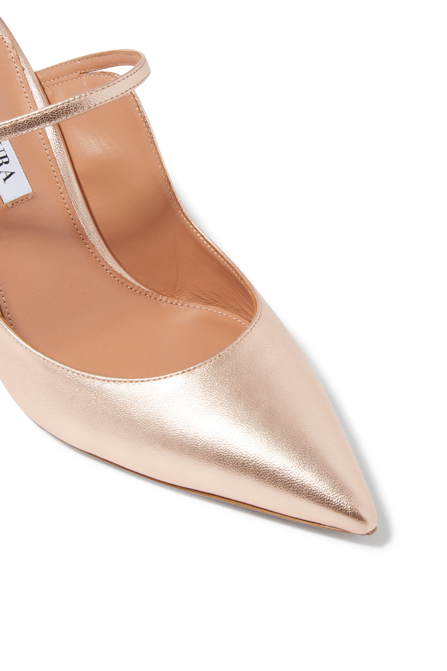 Bellezza 85 Metallic Leather Mules