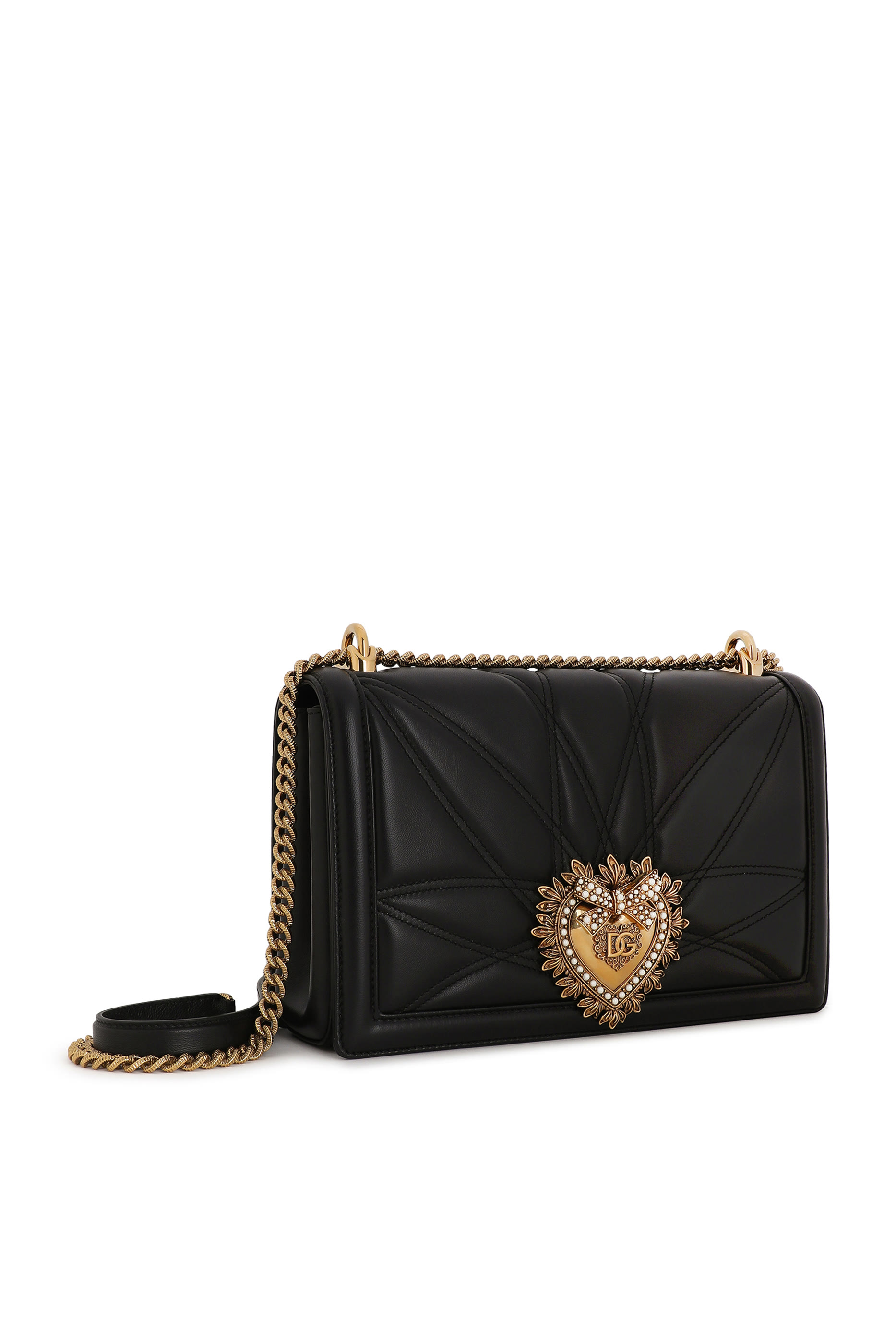 Large Devotion Quilted Mordore Nappa Leather Bag