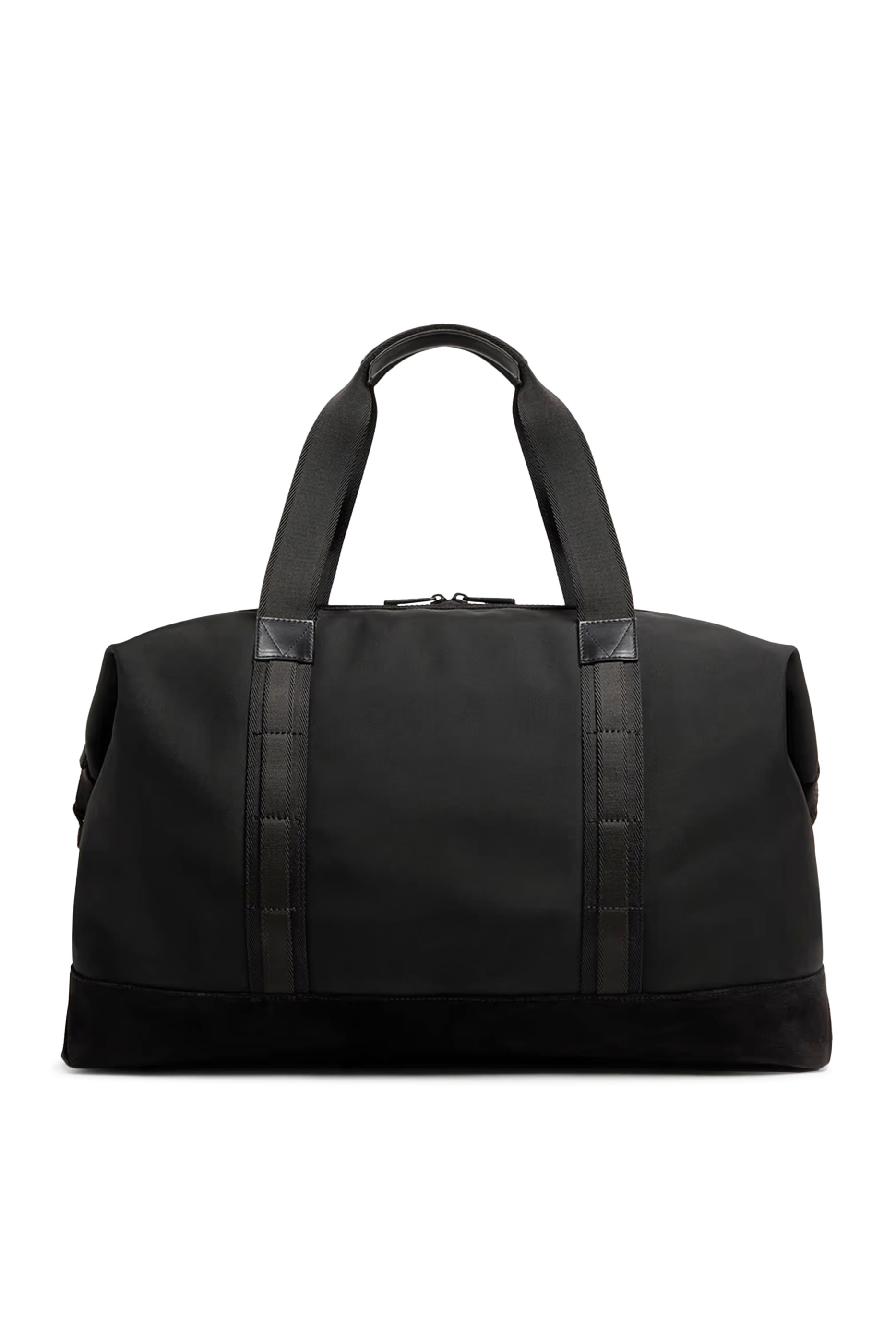 Tech Water-Repellent Leather-Trimmed Duffle Bag