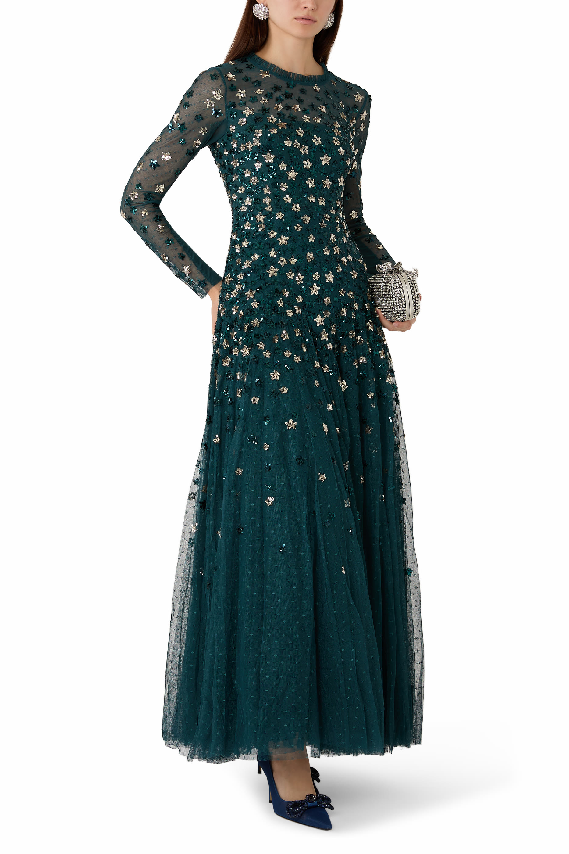Starry Nights Round Neck Gown