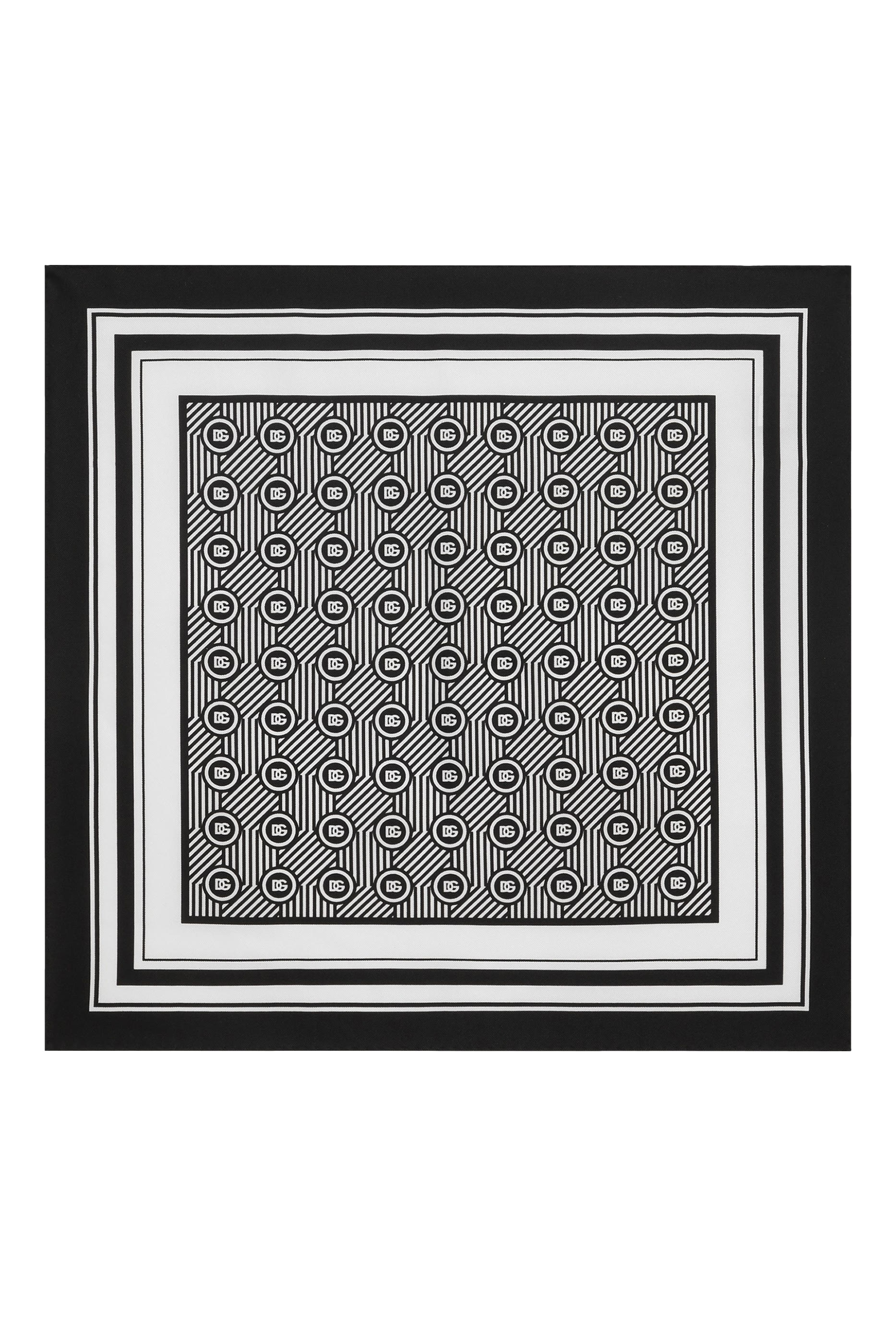 Silk Micro-Design Print Pocket Square