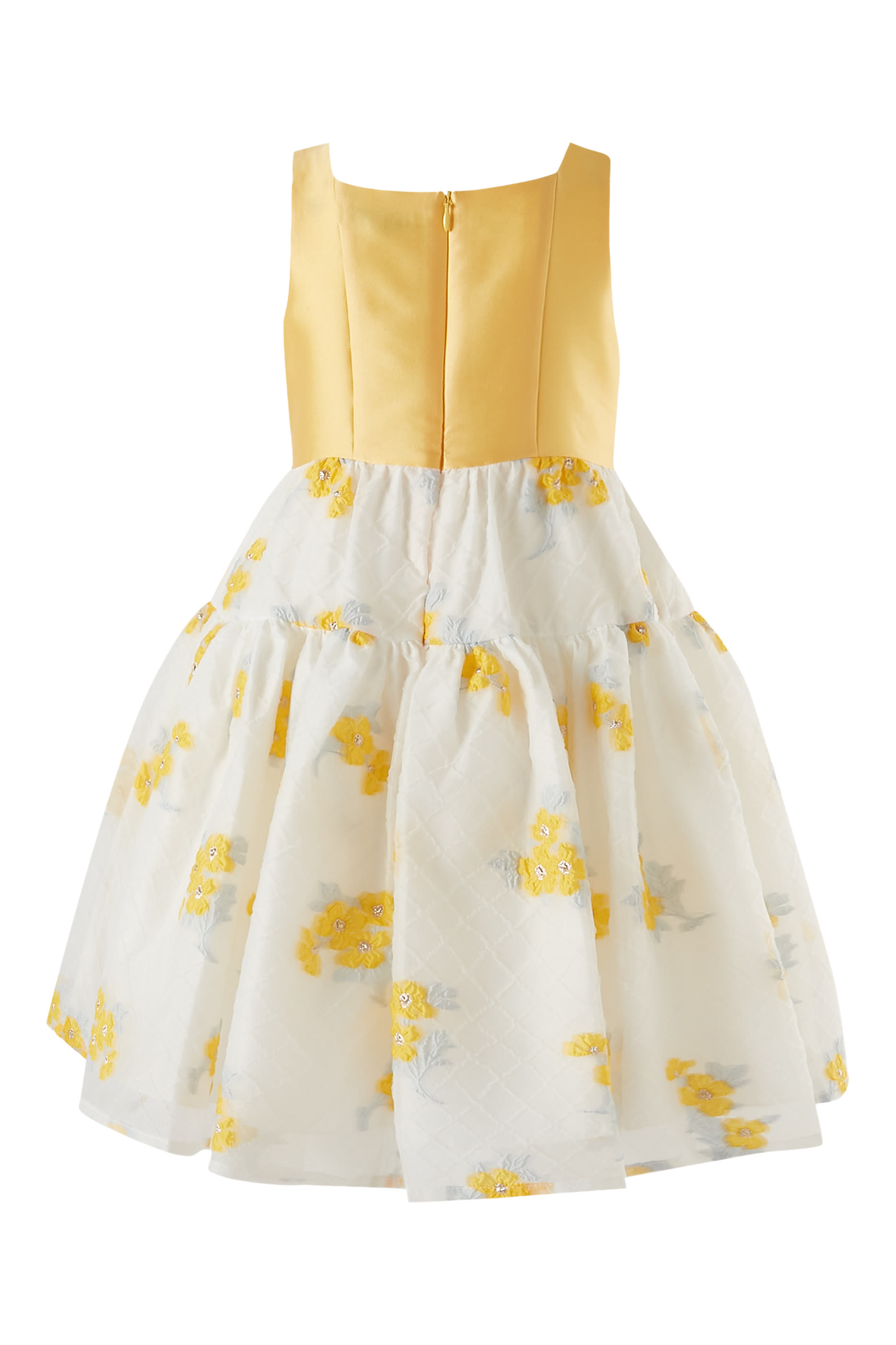Tiered Organza Midi Sun Dress