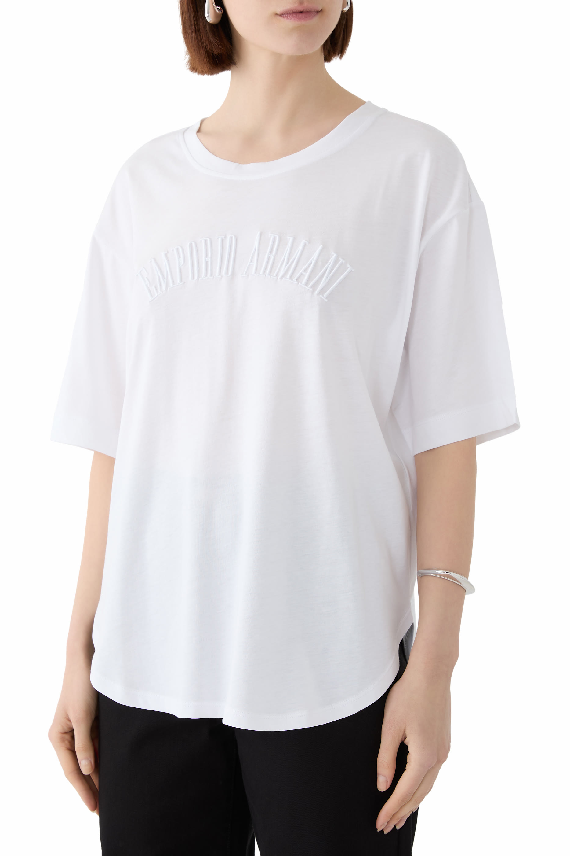 Embroidered-logo Jersey T-Shirt