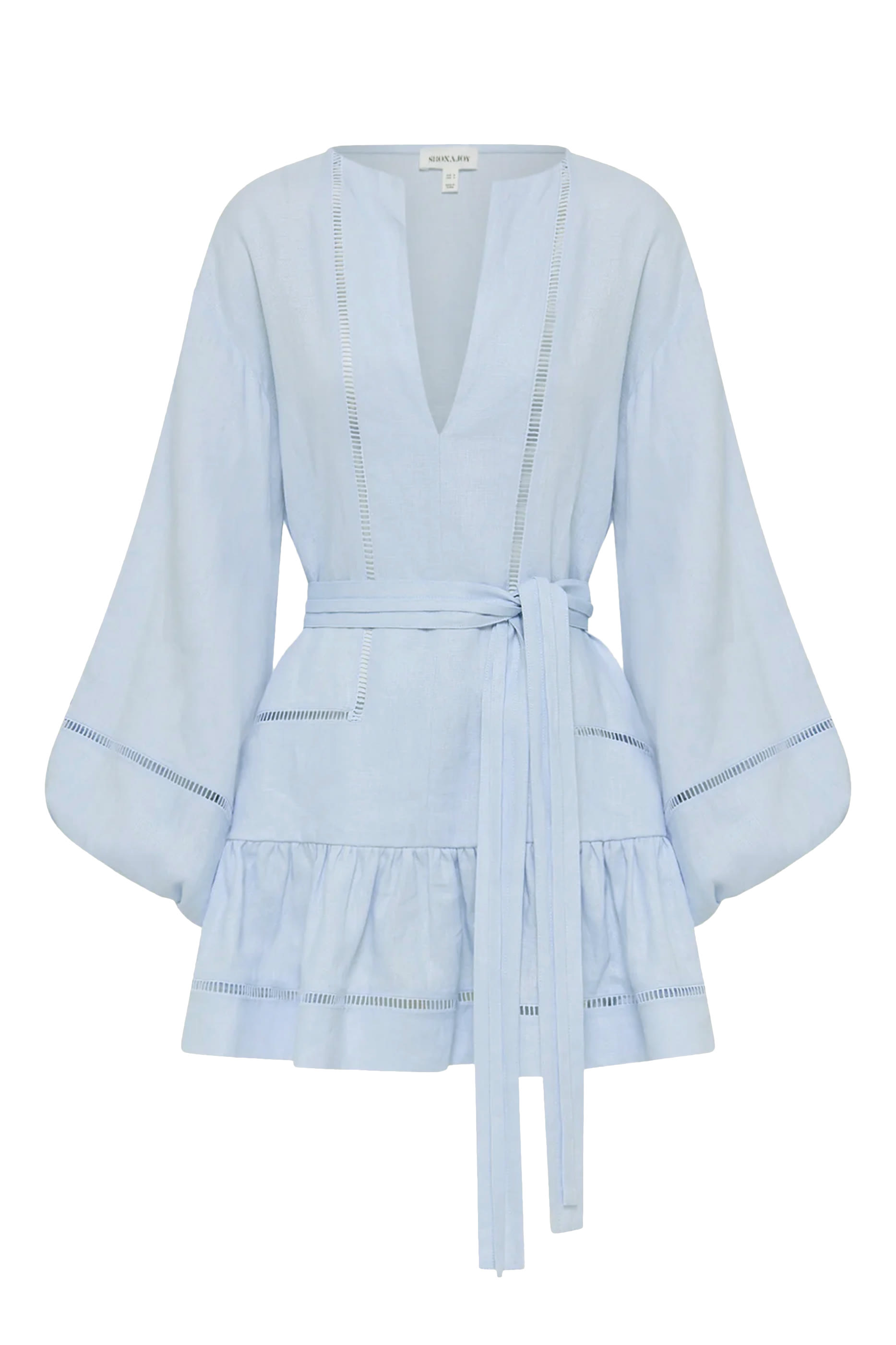 Tommy Balloon Sleeves Mini Dress