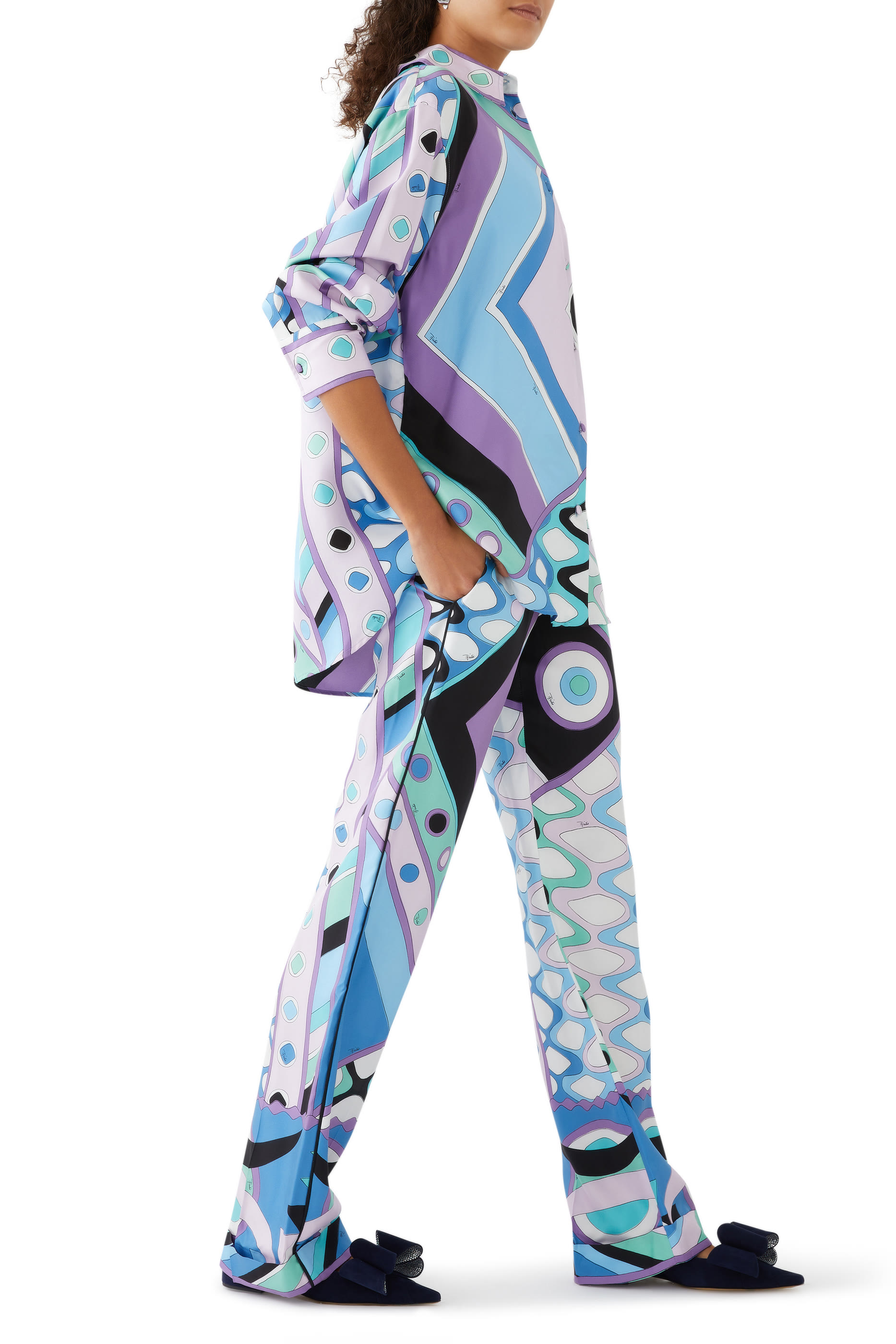 Vivara-Print Silk-Twill Shirt