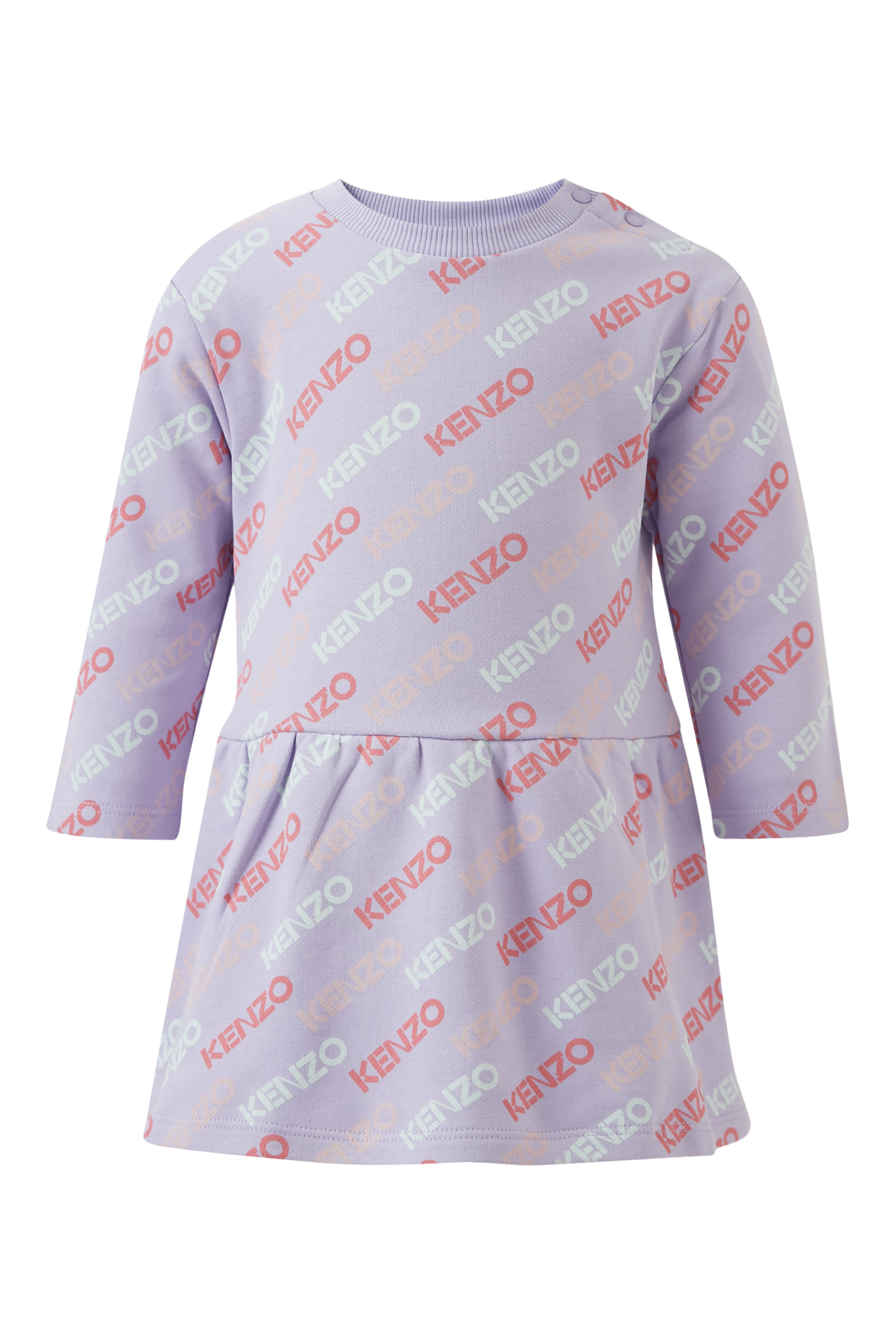 Kids All-Over Logo Printed Dress