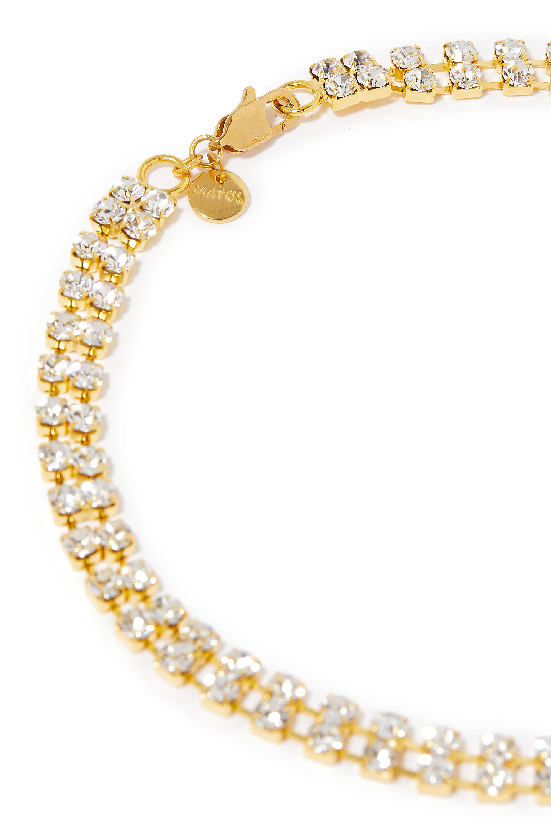 Sussudio Mini Choker, 24k Gold-Plated Brass & Swarovski Crystals